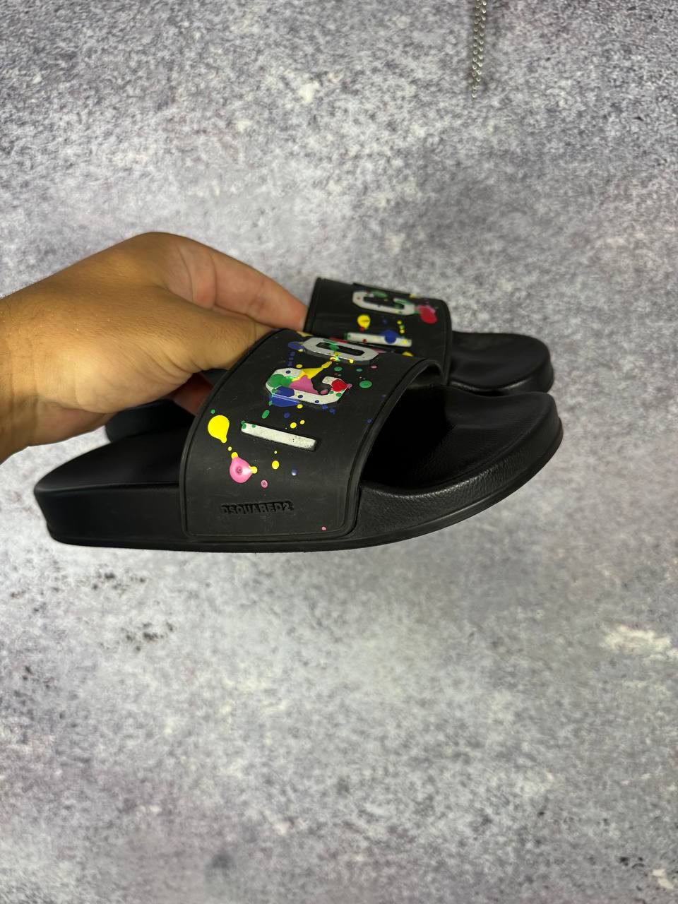 Dsquared2 RRP $300 Dsquared2 ICON Painted Slides 37 size Size US 5 / EU 37 - 2 Thumbnail
