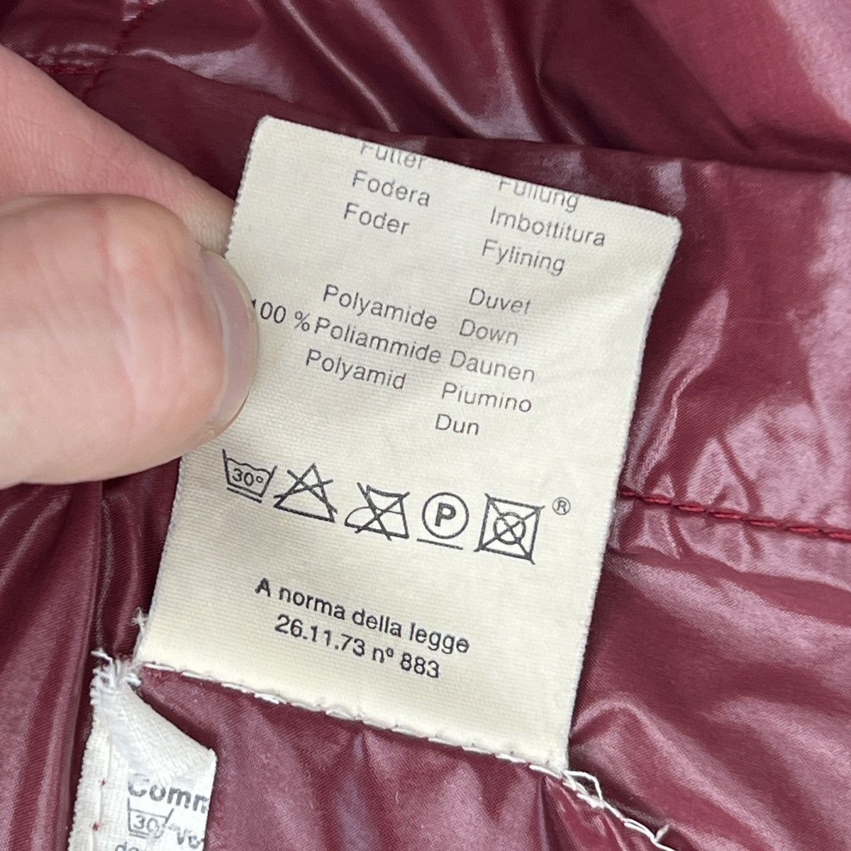 Moncler Vintage 90s Moncler Puffer Goose Down Jacket Red Nylon Size US XXL / EU 58 / 5 - 9 Thumbnail