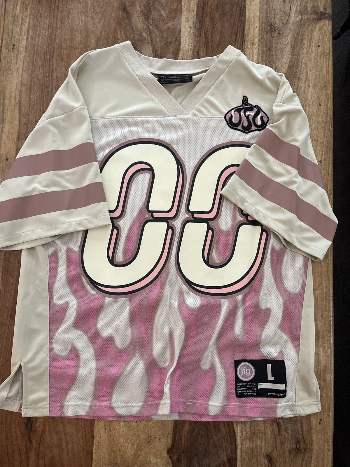 Joe Freshgoods Joe Freshgoods Flame Football Jersey Size US L / EU 52-54 / 3 - 1 Thumbnail