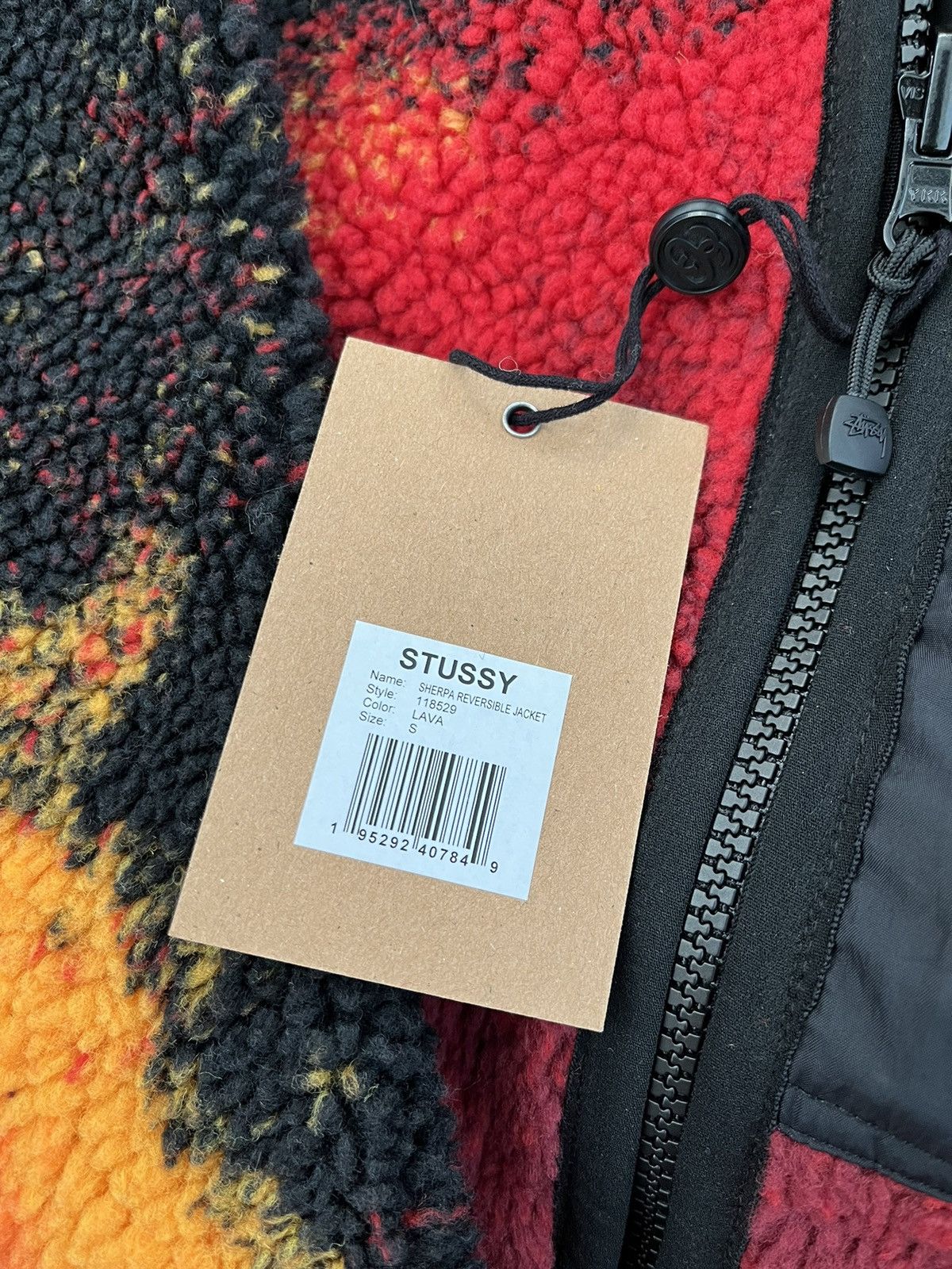 Stussy Stussy lava reversible sherpa fleece jacket Size US S / EU 44-46 / 1 - 9 Thumbnail