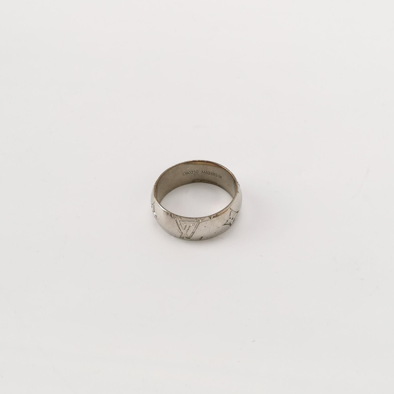 Louis Vuitton Louis Vuitton (LV) Logo Engraved Ring Size 21 -z2505 Size ONE SIZE - 3 Thumbnail
