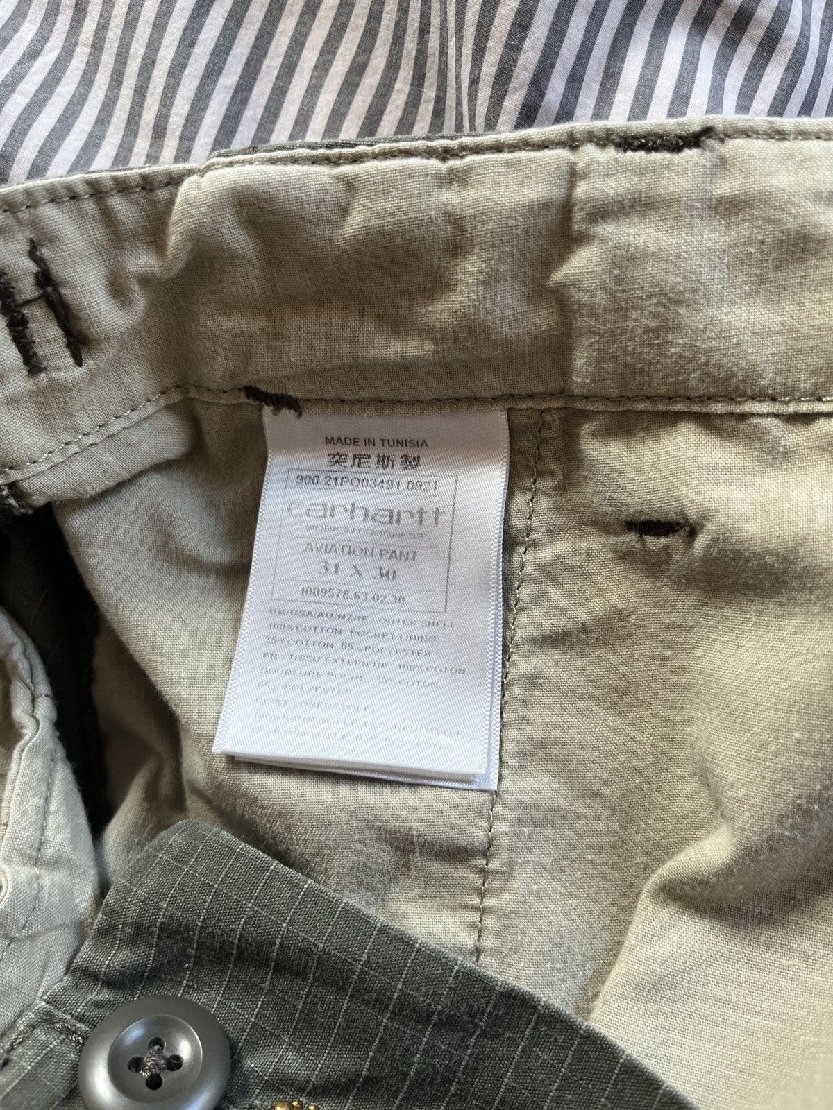 Carhartt Wip Carharrt WIP Aviation pants Cypress Size US 31 - 4 Thumbnail
