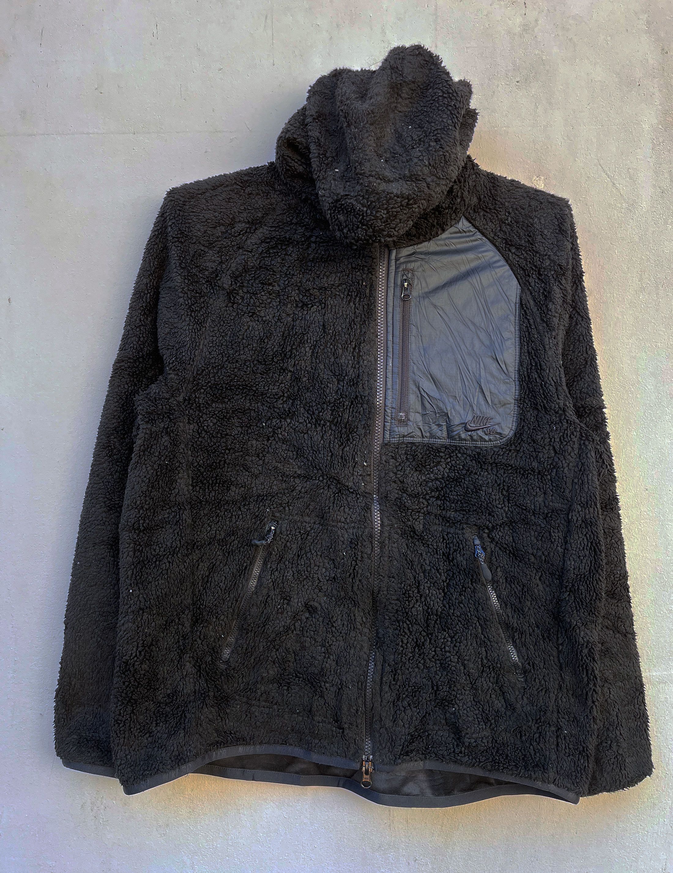 Nike Sb Hoodie Deep Pile Fleece Zipper Sweater Sweatshirt