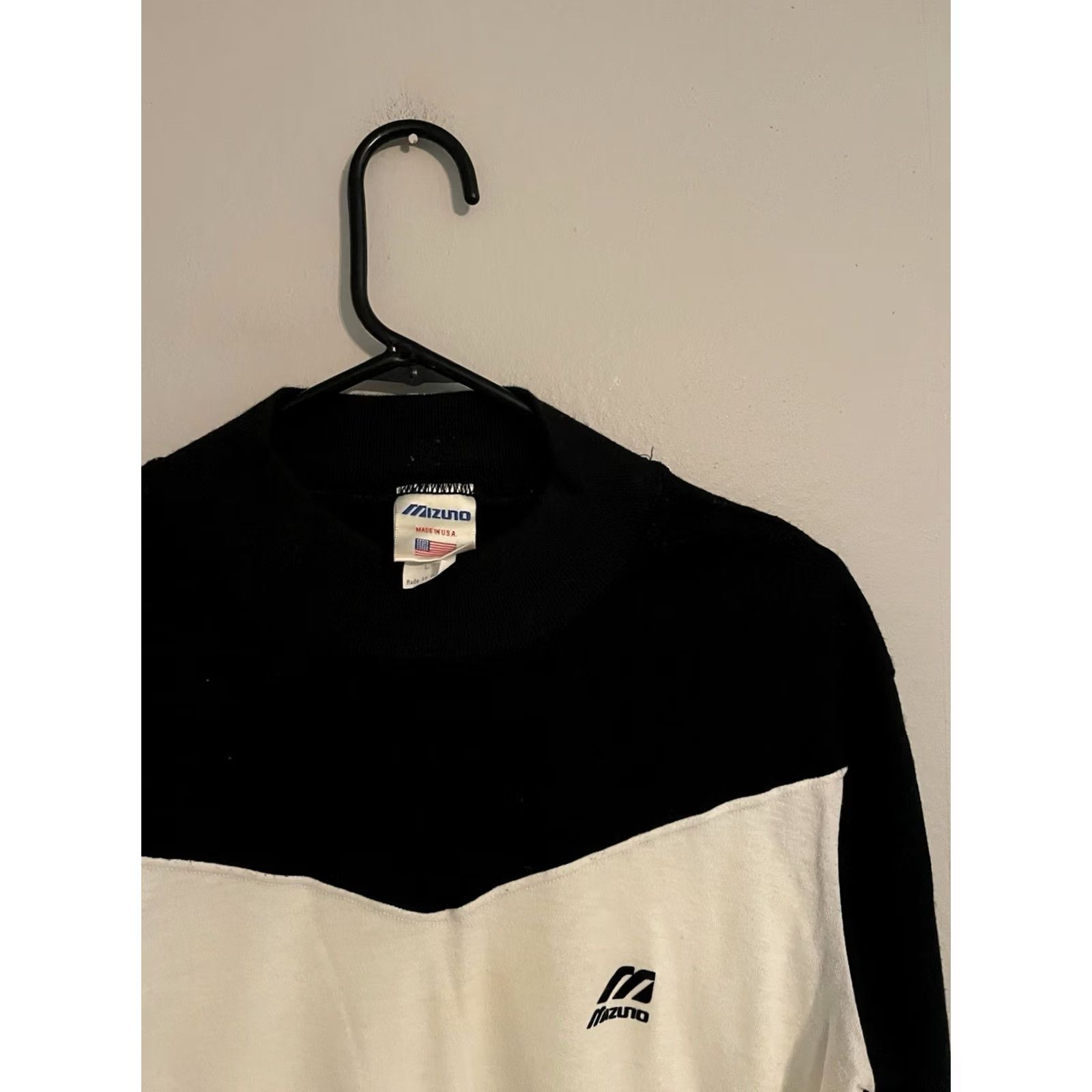 Mizuno VINTAGE Mizuno Baseball Shirt Adult Large Black/White Raglan Made in USA Mens Size US L / EU 52-54 / 3 - 2 Thumbnail