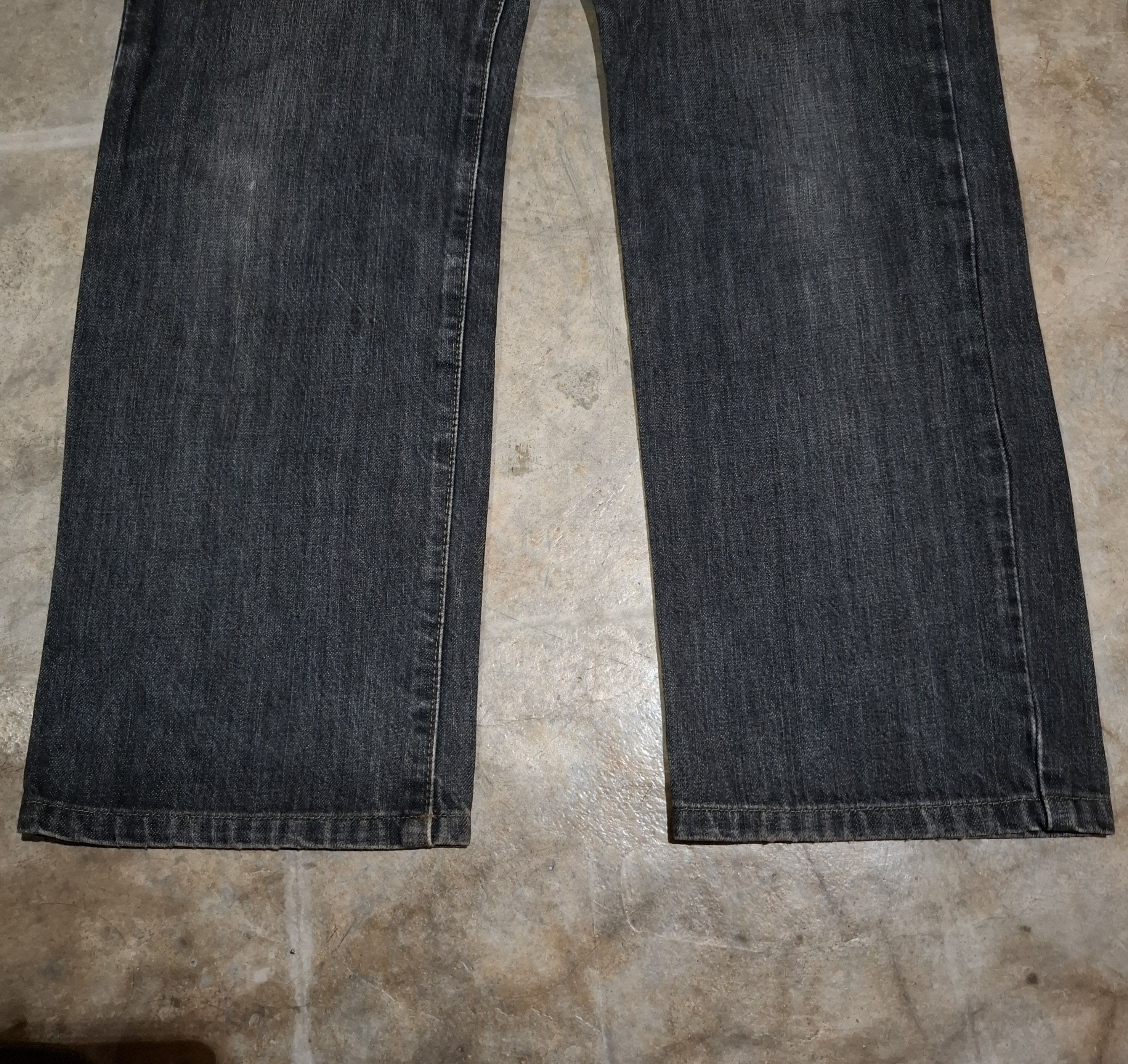 Edwin Vtg Y2k Edwin Japan International Basic 403 Straight Jeans Size US 33 - 3 Thumbnail