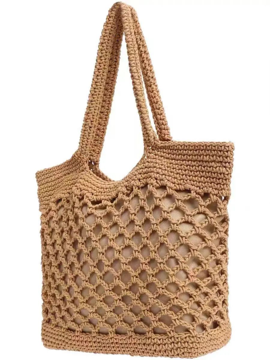Japanese Brand × Vintage Cutout Fishing Net Woven Tote Bag Size ONE SIZE - 3 Thumbnail