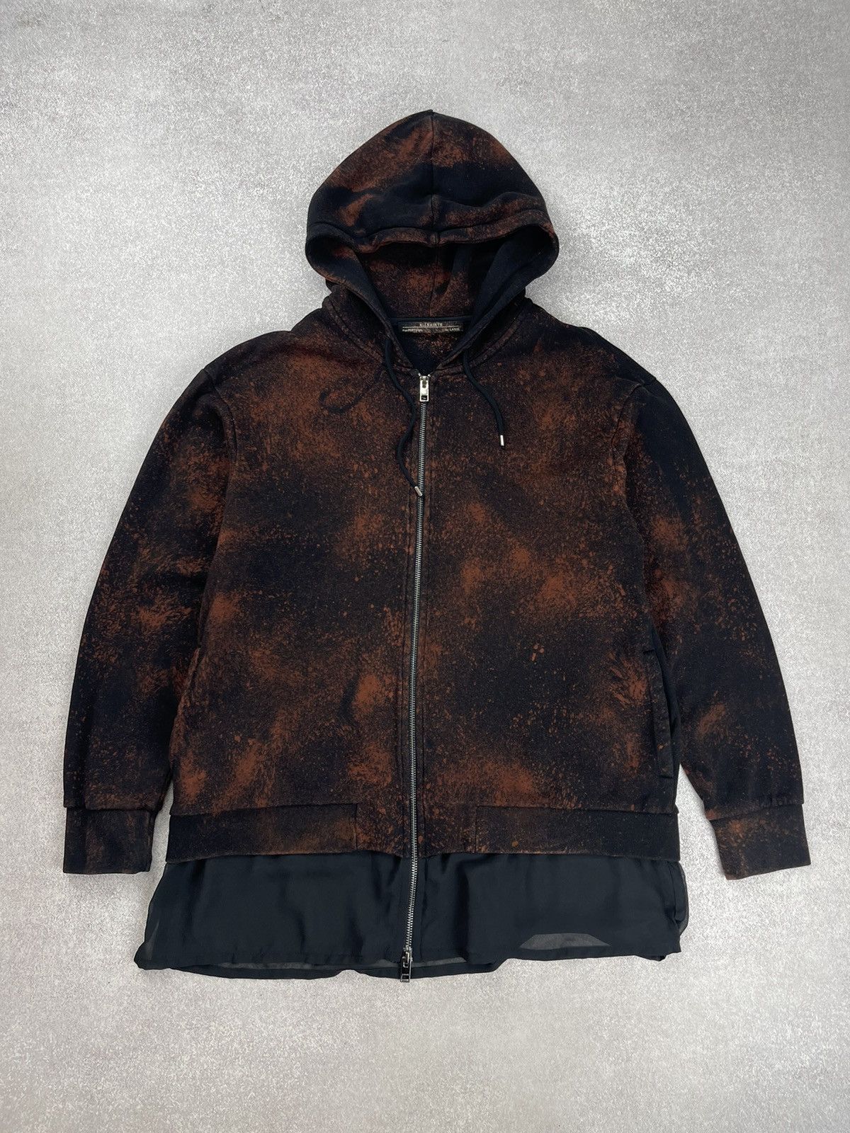 Allsaints Allsaints Custom Tie Dye Cotton Hoody Sweat Size L Size L / US 10 / IT 46 - 1 Thumbnail