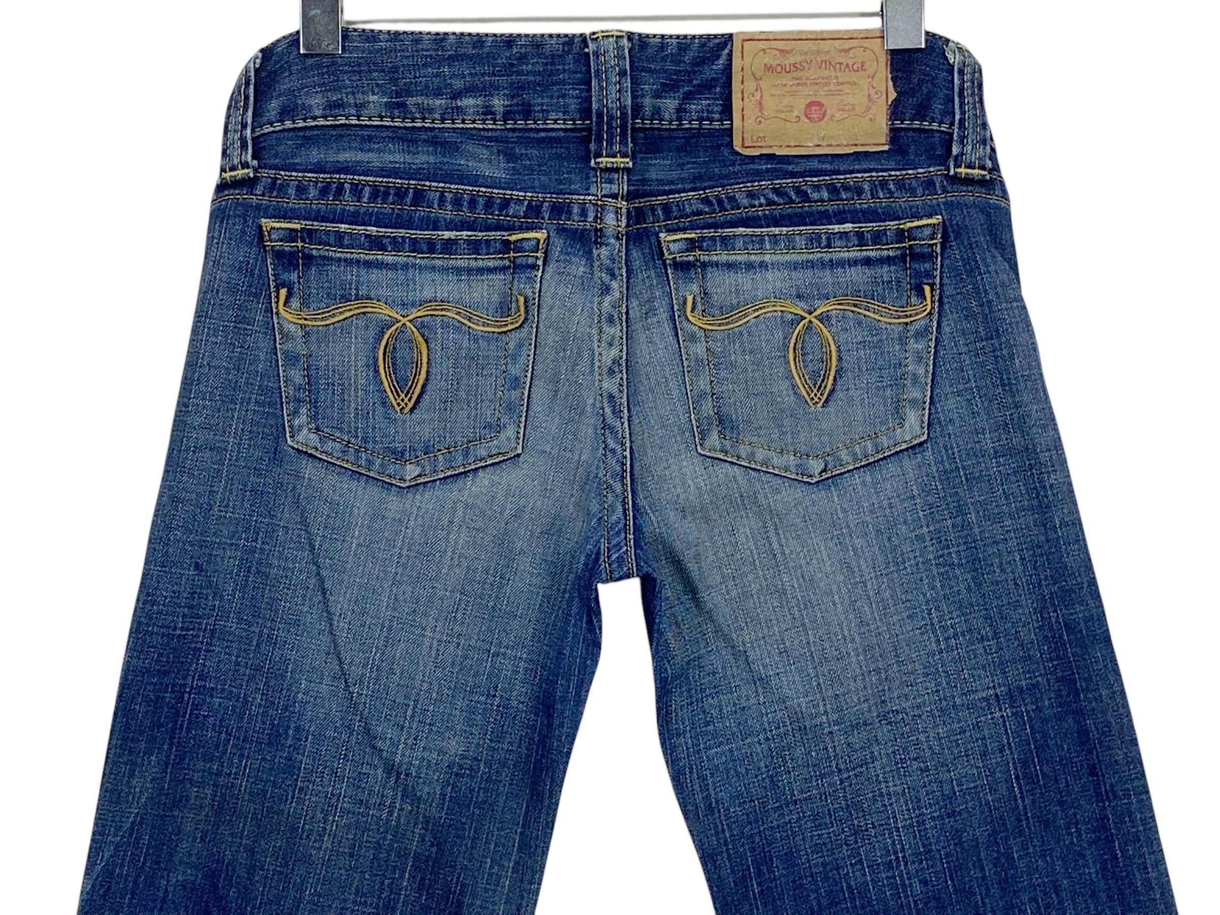 Japanese Brand × MOUSSY Moussy Japan Low Rise Loose Wide Leg Jeans Size 27" / US 4 / IT 40 - 5 Thumbnail