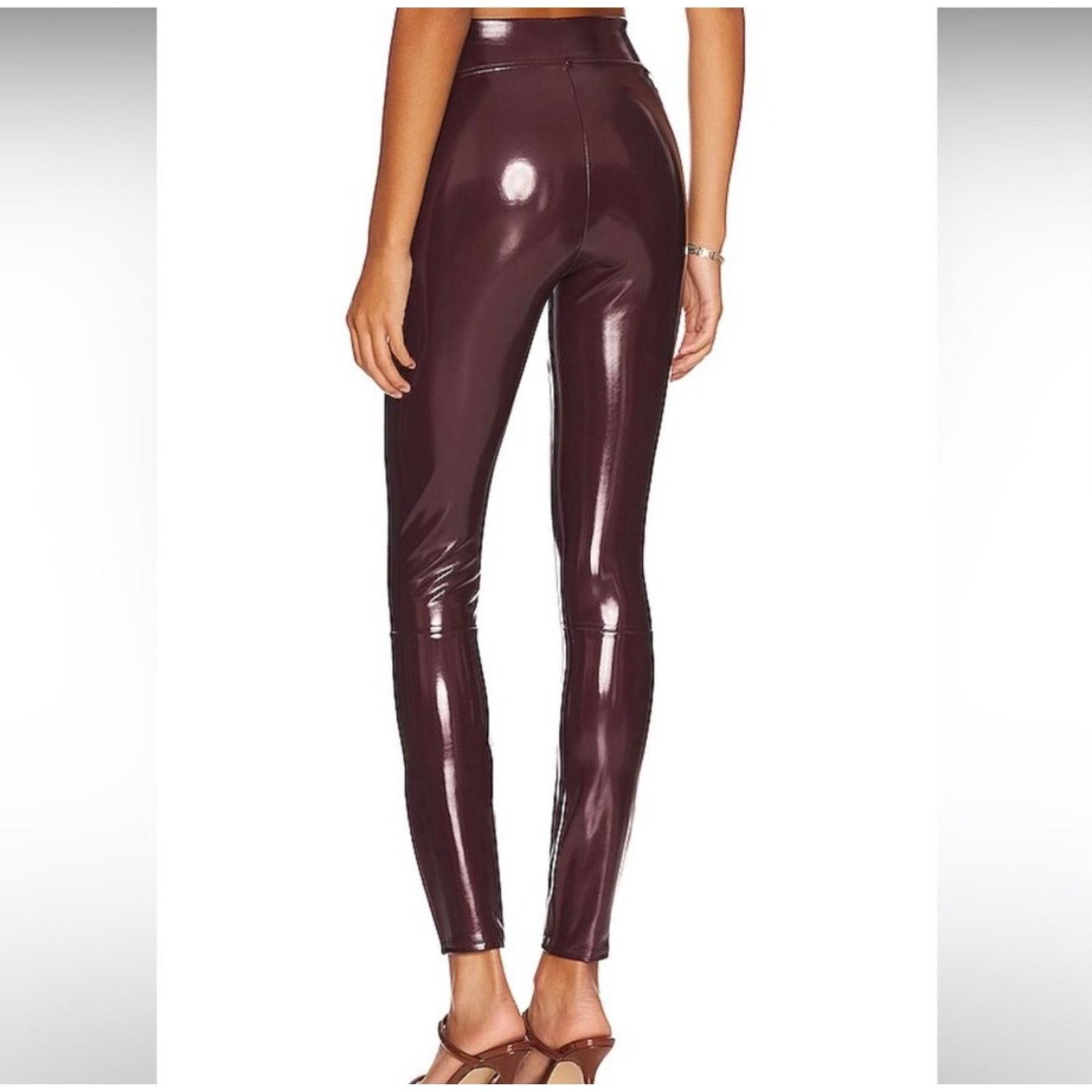 Spanx NWT Spanx Faux Patent Leather Leggings Women’s Sz Small Tall Size 27" / US 4 / IT 40 - 3 Thumbnail
