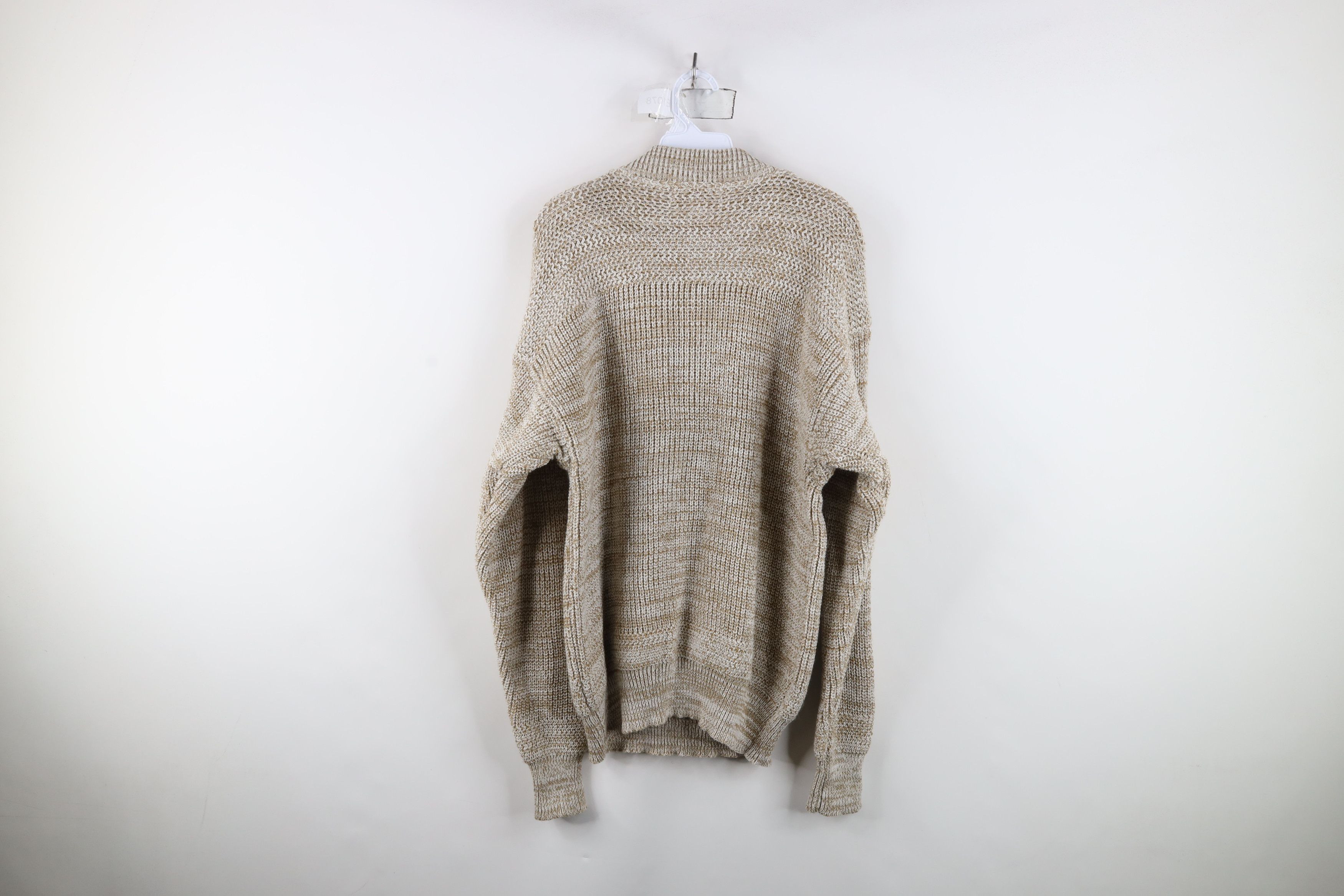 Vintage Vintage 70s Streetwear Chunky Ribbed Knit Henley Sweater Size US XL / EU 56 / 4 - 9 Thumbnail