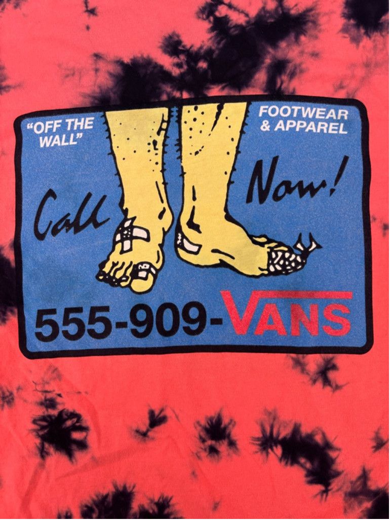 Vans Men's Vans Tie Dye Long Sleeve T-Shirt Size M Red Black Size US XL / EU 56 / 4 - 1 Thumbnail