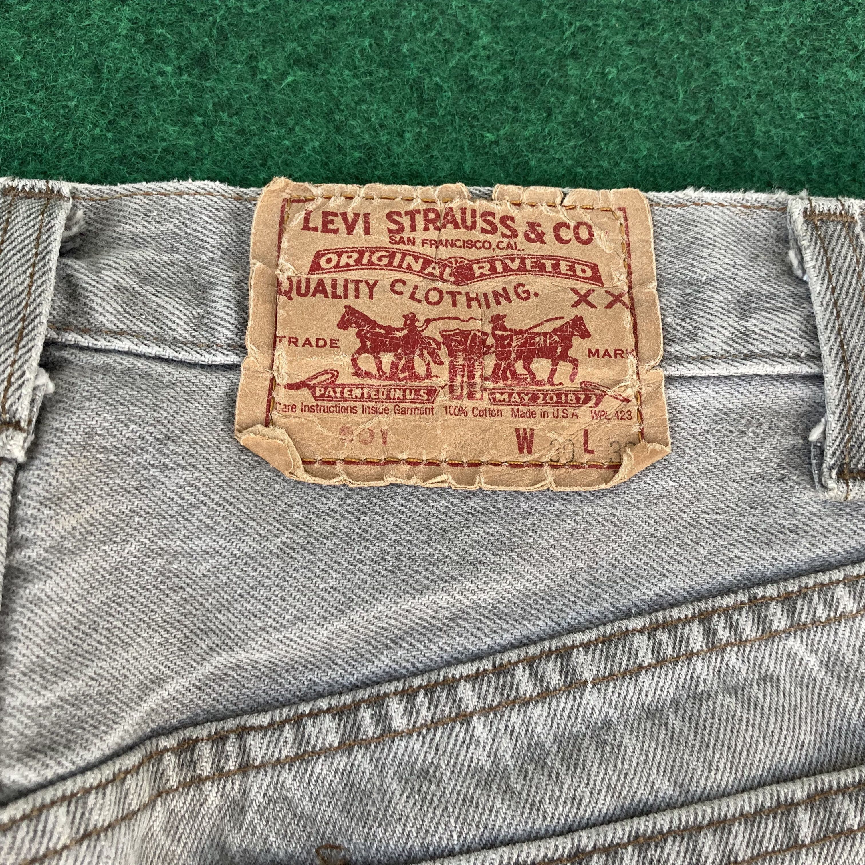Levi's × Vintage Vtg Levis 501 Distressed Ripped Sz 29 Punk Grunge Jeans Size US 29 - 9 Thumbnail