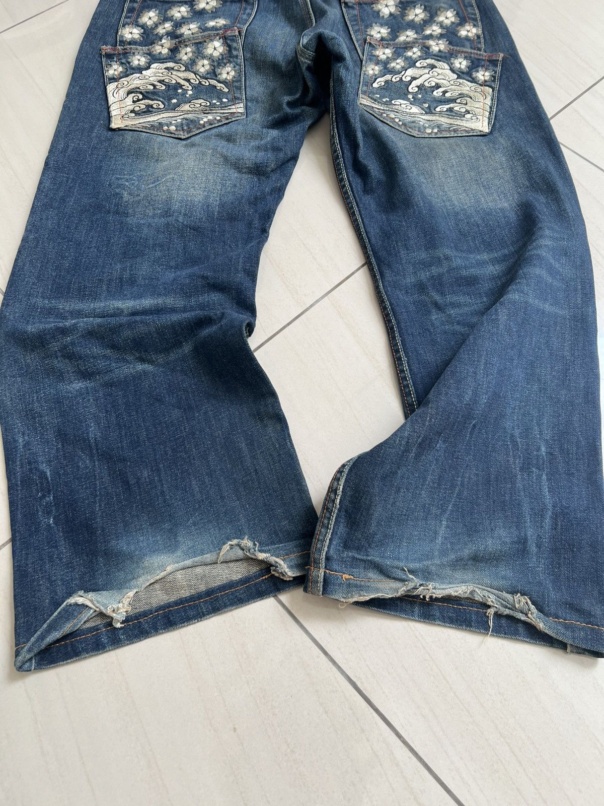 Designer × Japanese Brand Infinity Sukajan embroidery Jeans Japanese Size US 36 / EU 52 - 4 Thumbnail