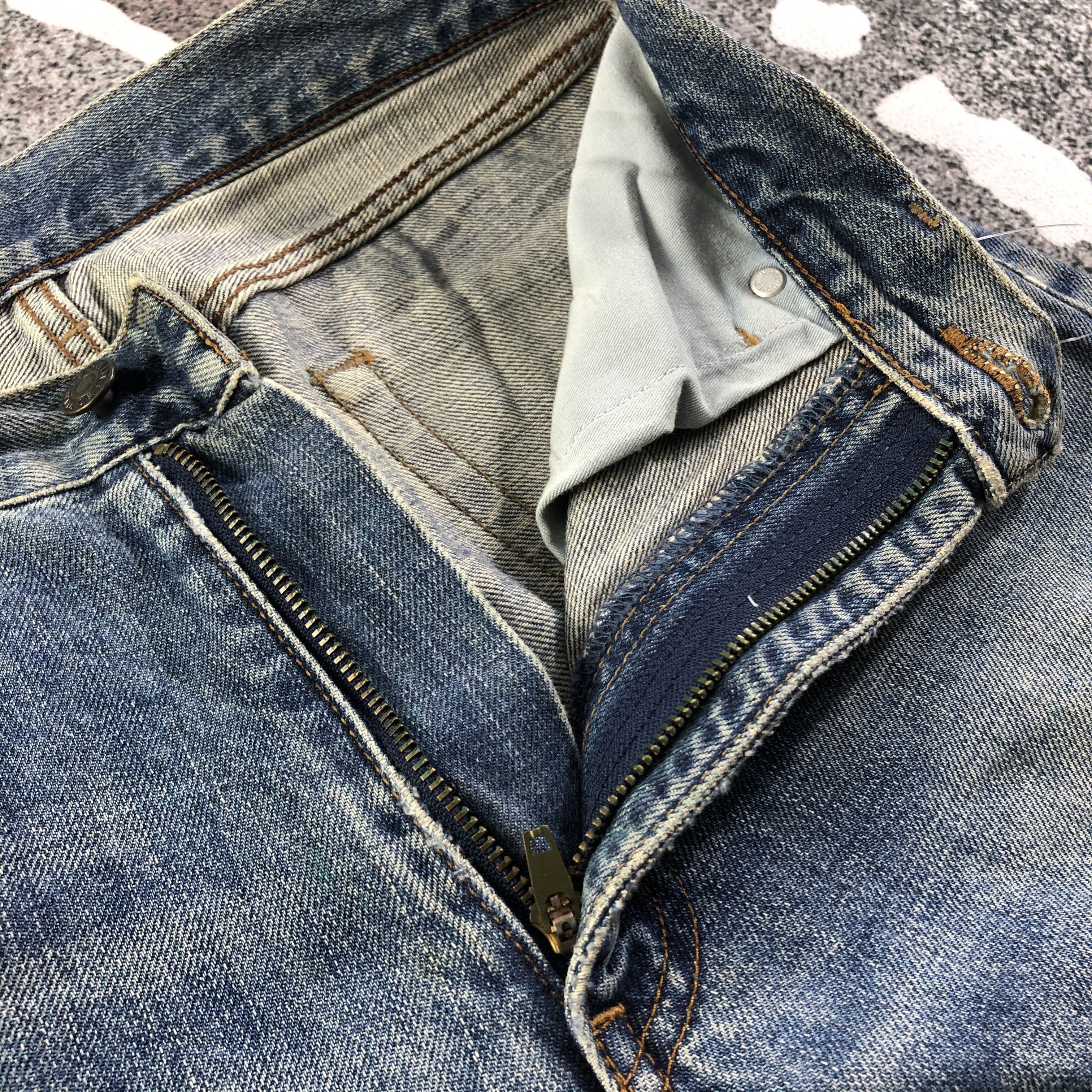 Edwin Vintage Edwin 503Z Jeans Distressed Denim KJ1503 Size US 29 - 8 Thumbnail