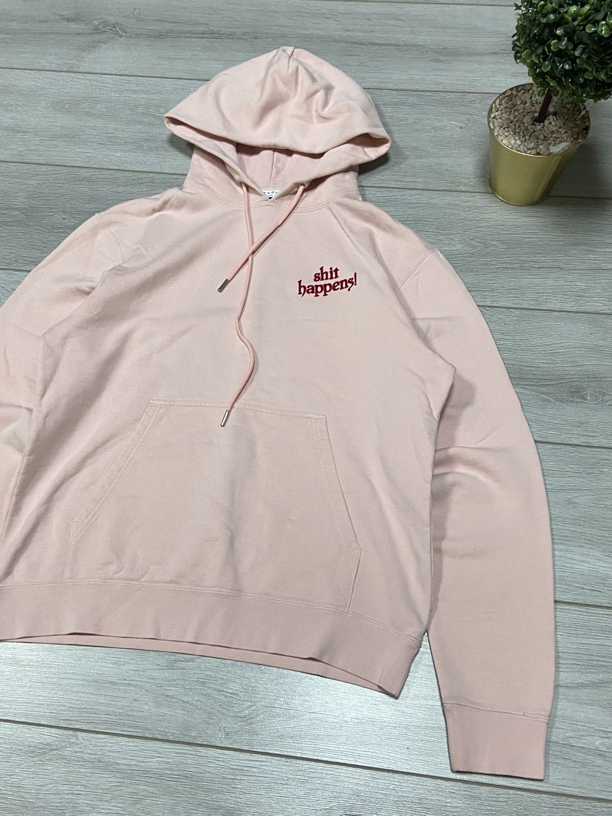Sandro Sandro Shit happens vintage hoodie Size US L / EU 52-54 / 3 - 2 Thumbnail