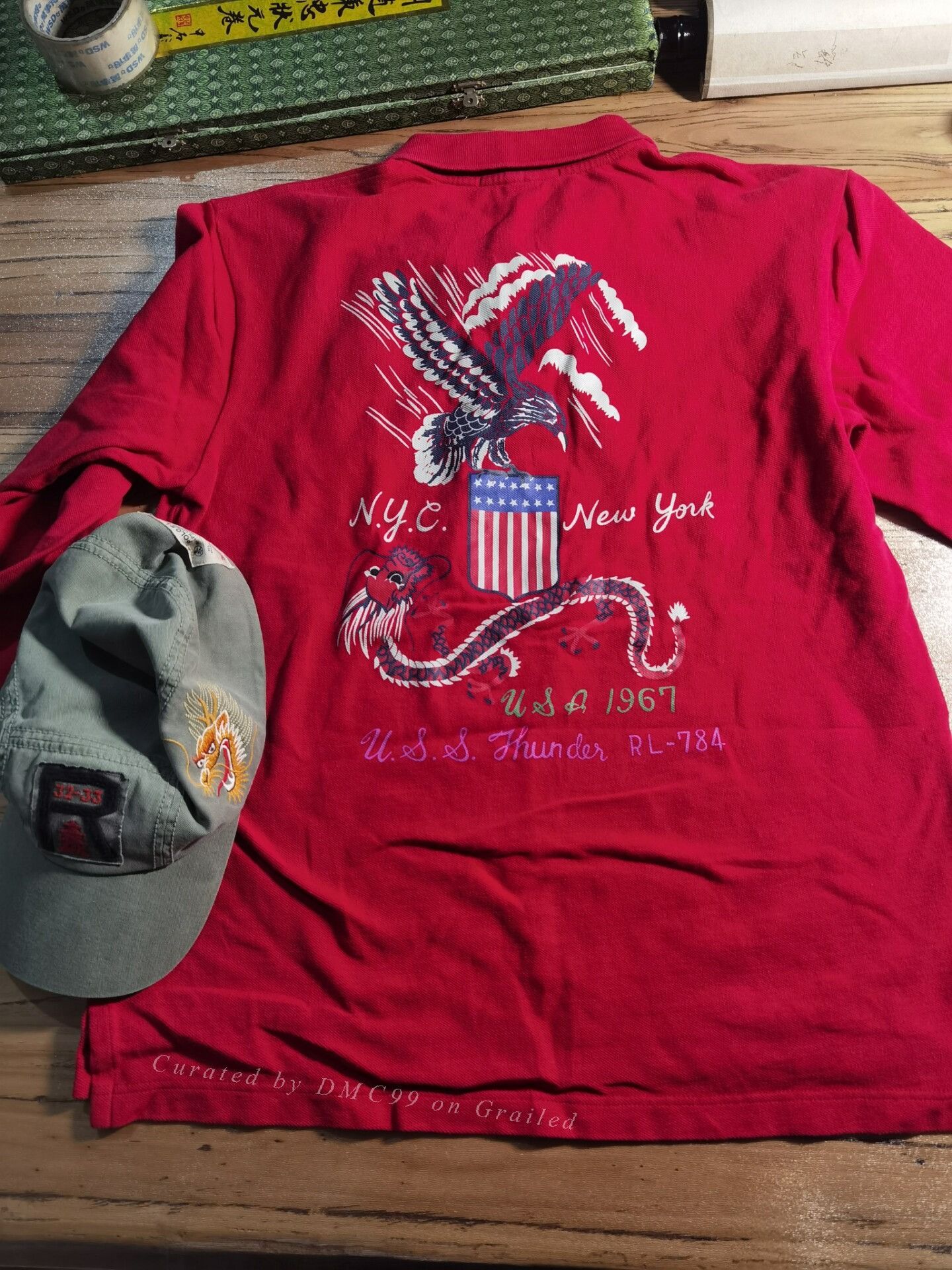 RRL Ralph Lauren Ralph Lauren Vintage Dragon Eagle Tee Size US M / EU 48-50 / 2 - 1 Thumbnail