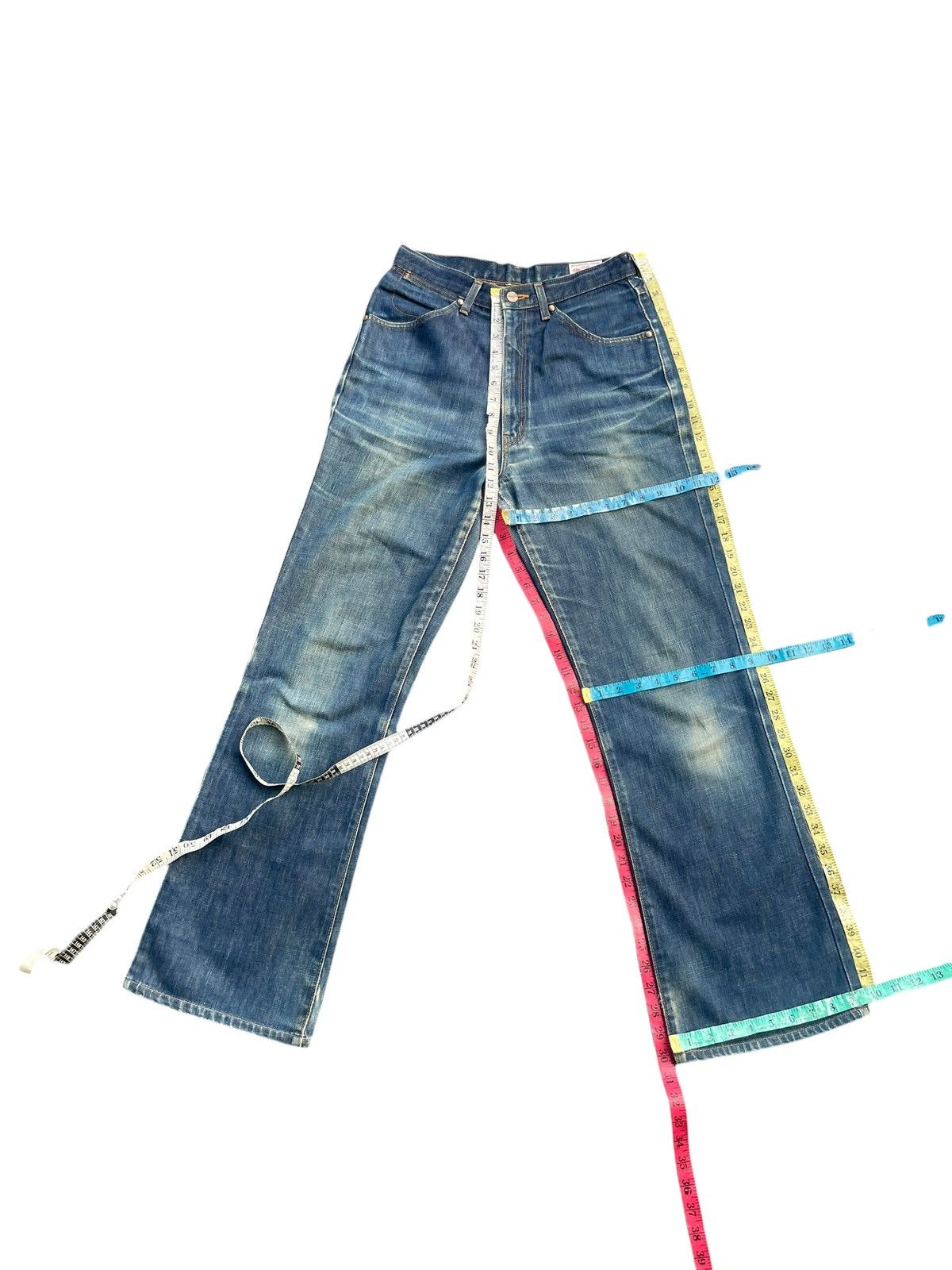 Wrangler Vintage Flare Lady Wrangler Blue Bell Size 29" - 13 Thumbnail