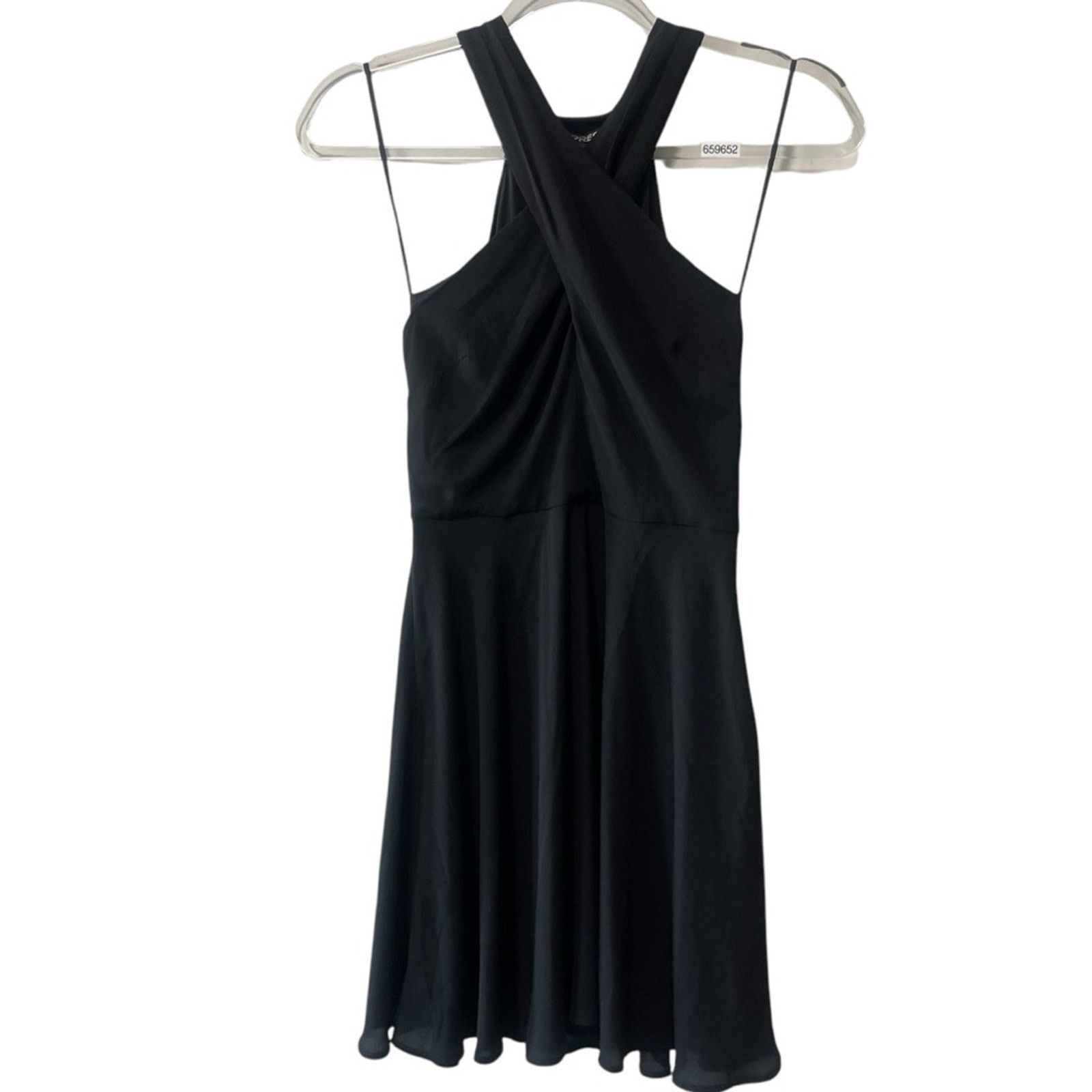 Express Express Sleeveless Twist Front Chiffon Fit and Flare Mini 0 Size XS / US 0-2 / IT 36-38 - 5 Thumbnail