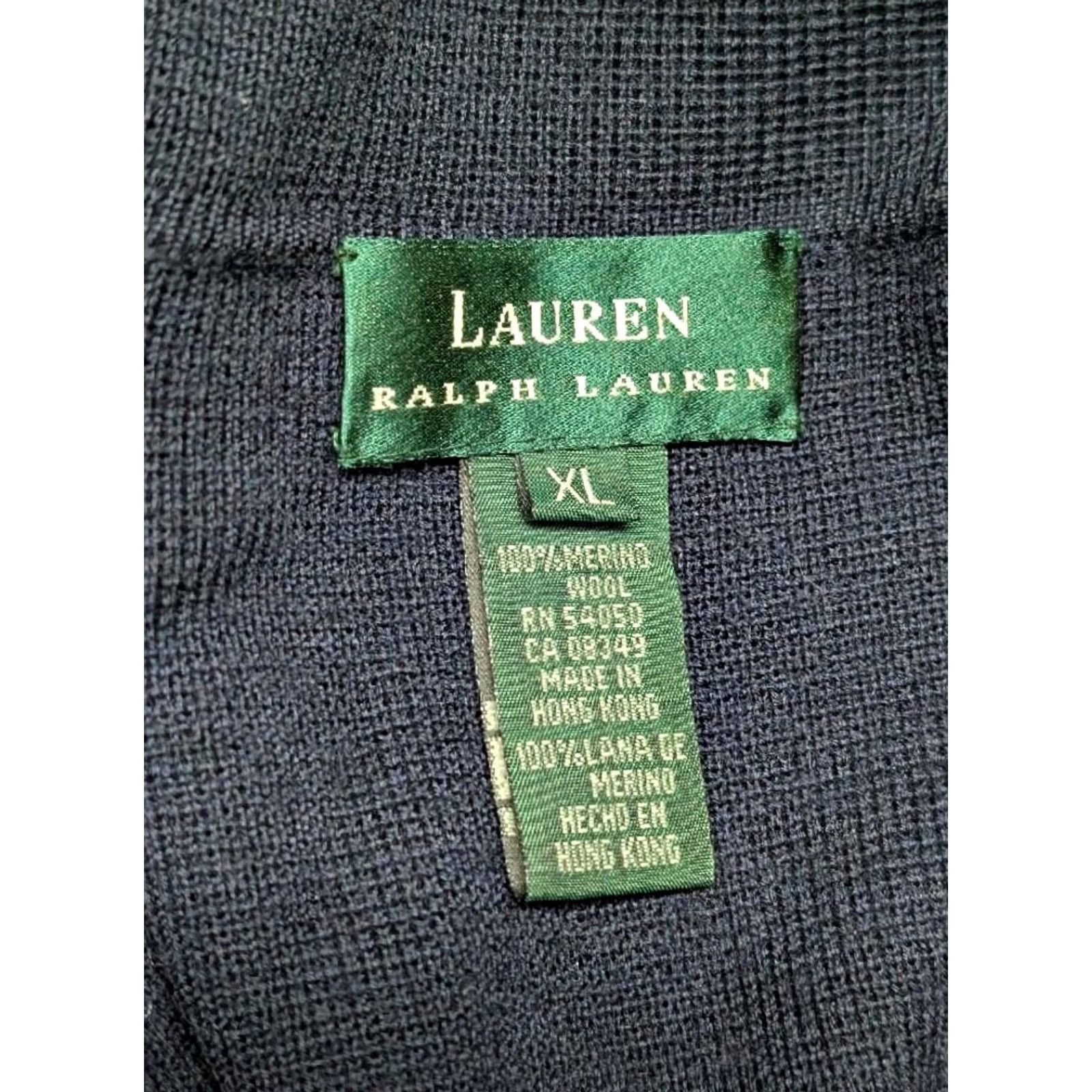 Ralph Lauren VINTAGE RALPH LAUREN navy blue CREST sweater blazer XL WOOL double breasted Womens Size M / US 6-8 / IT 42-44 - 6 Thumbnail