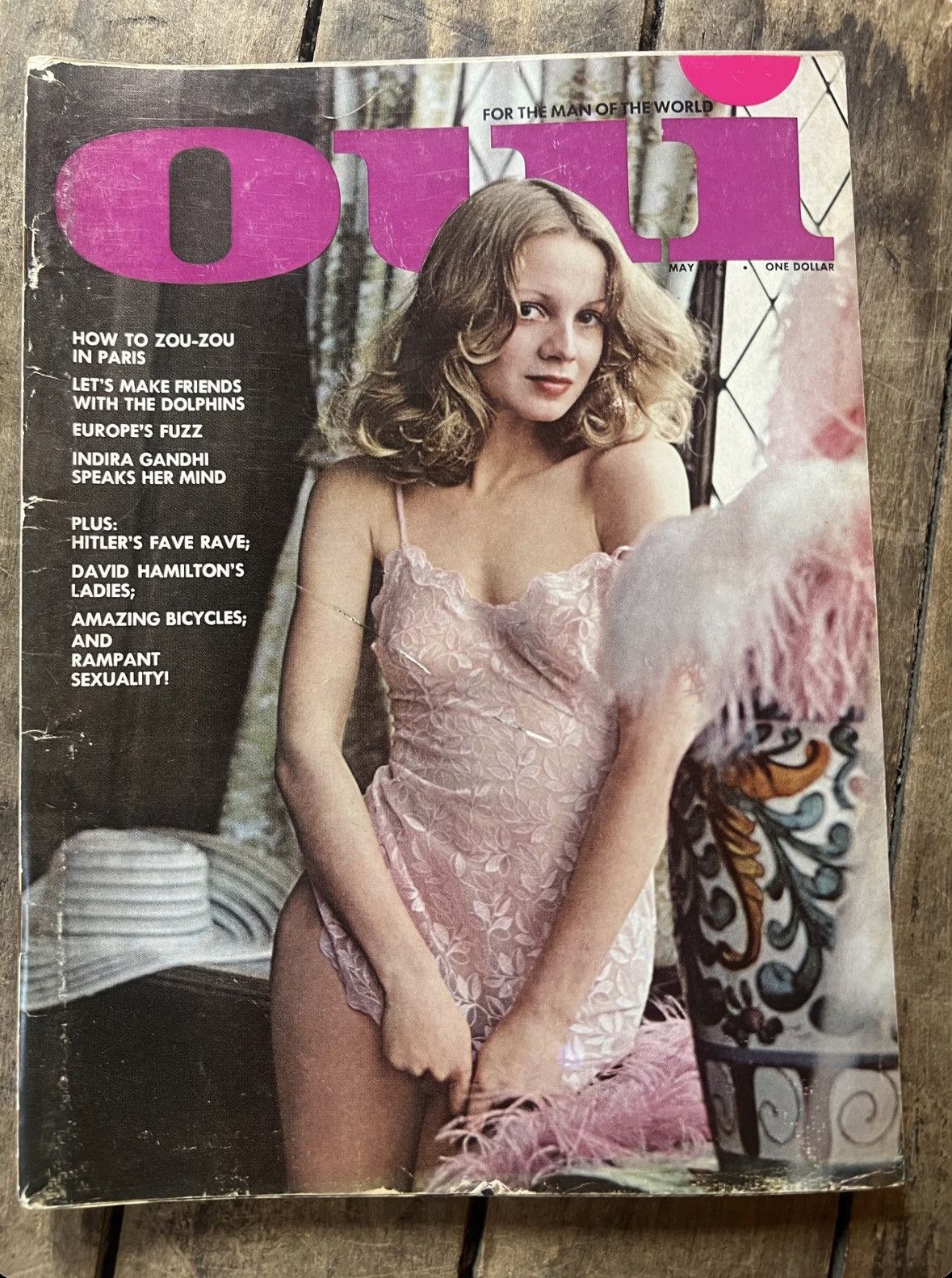 Vintage OUI Magazine “ For The Man of The World ” - May 1973 Issue Size ONE SIZE - 1 Thumbnail