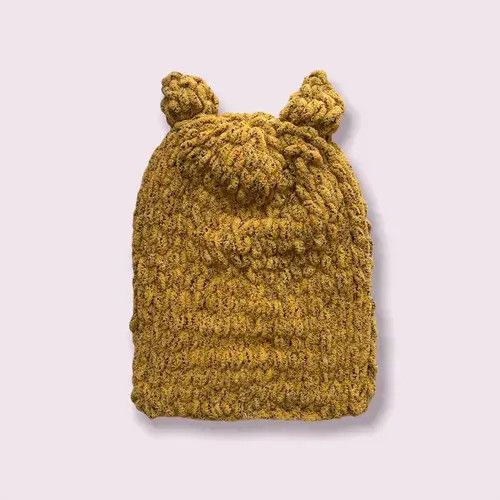 Handmade × Japanese Brand Handmade Knitted Balaclava Ski Mask Bunny Cat Style Tiktok Size ONE SIZE - 3 Thumbnail