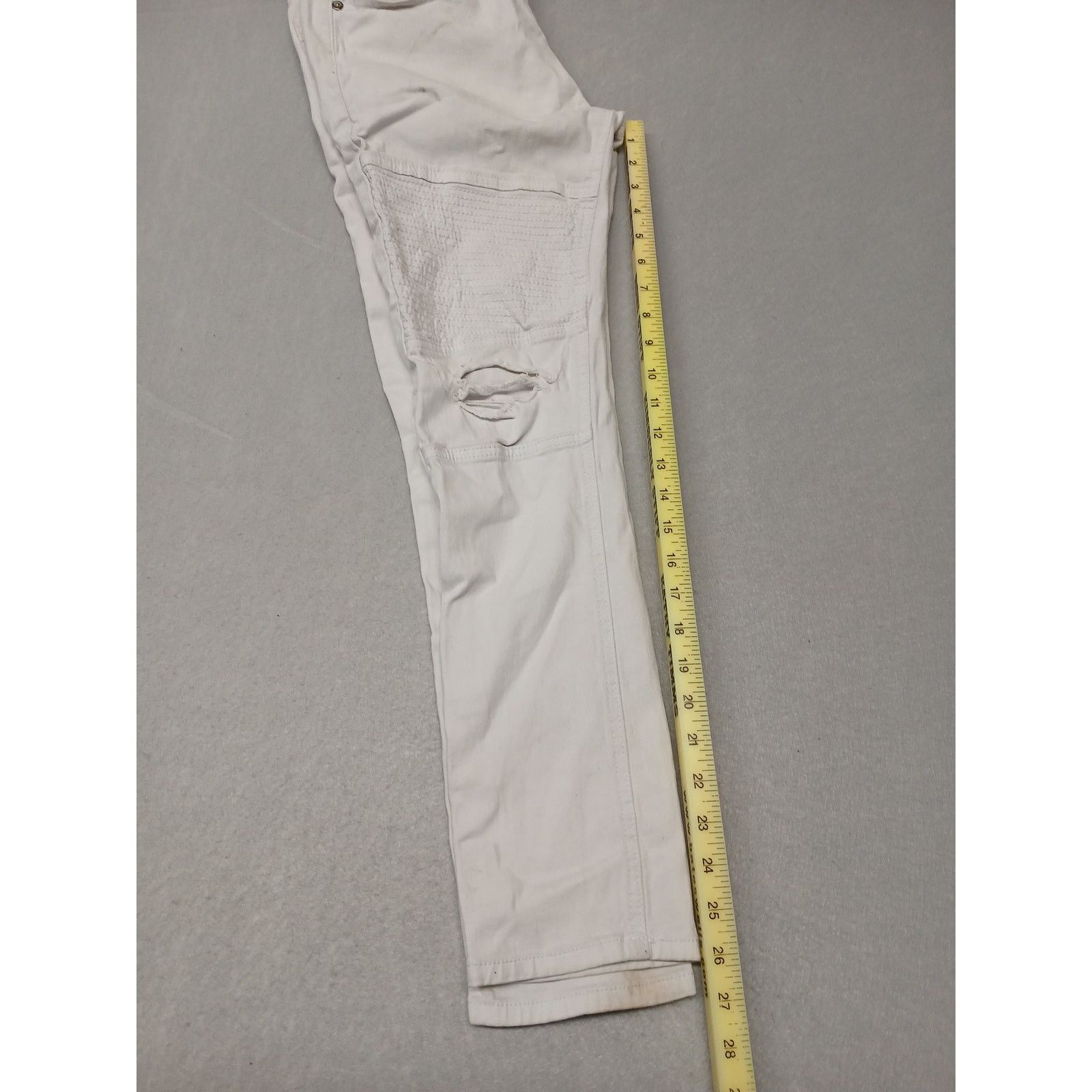 Other Black (30x30) White Rugged Skinny Flex Stretch Jeans Size US 30 / EU 46 - 2 Thumbnail