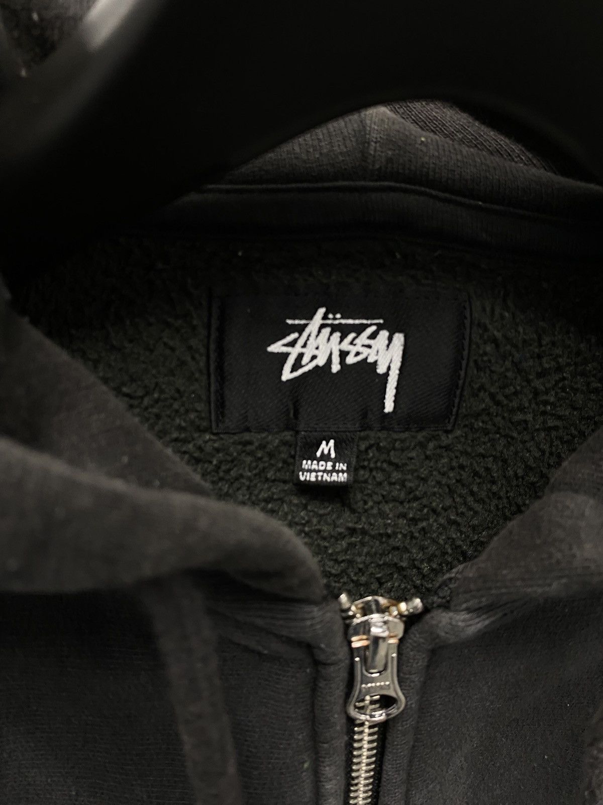 Stussy Stussy Raglan Zip Hoodie Washed Black - Medium Size US M / EU 48-50 / 2 - 5 Thumbnail