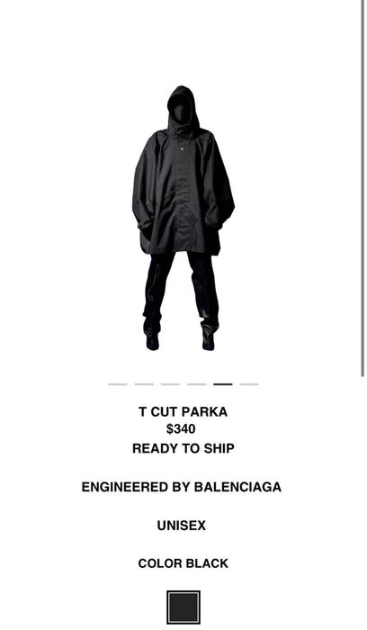 Balenciaga Yeezy Gap Engineered by Balenciaga T Cut Parka | Grailed