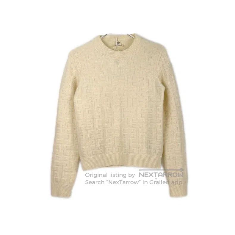 Hermes Hermes White full H wool sweater Size XS / US 0-2 / IT 36-38 - 1 Thumbnail