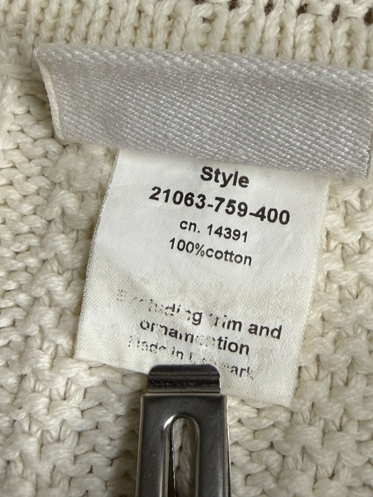 Other Vintage Blue Willi's Heavy Cable Knit Full-Zip Sweater Size S / US 4 / IT 40 - 5 Thumbnail
