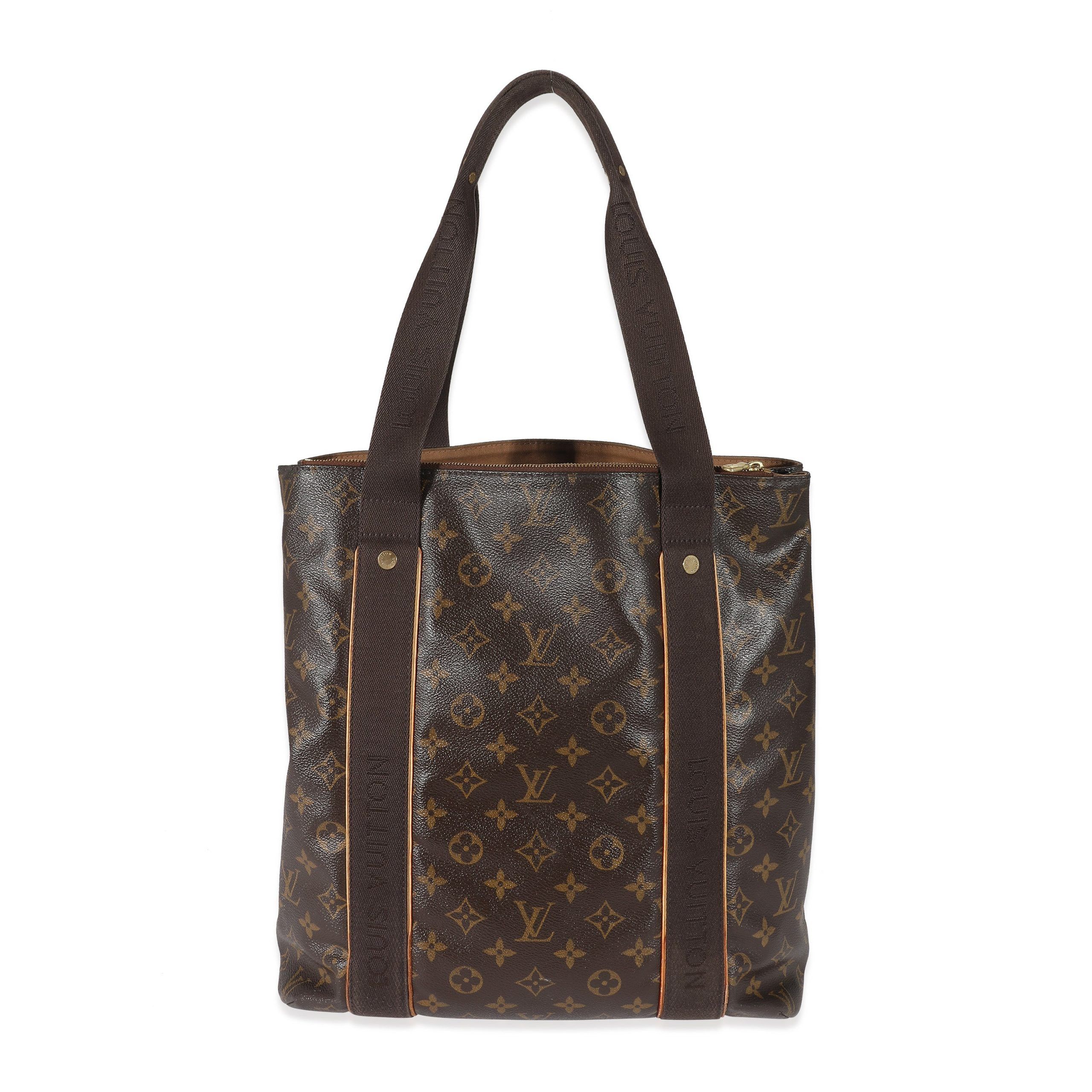 image of Louis Vuitton Monogram Canvas Cabas Beaubourg in Brown, Women's