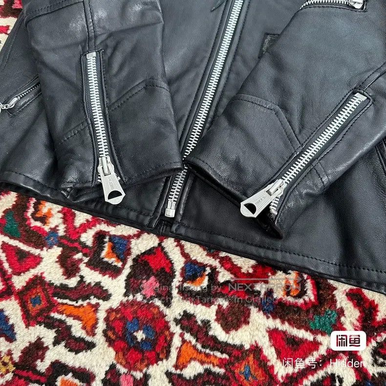 Neighborhood Neighborhood Black Soul Leather Jacket M size Size US M / EU 48-50 / 2 - 6 Thumbnail