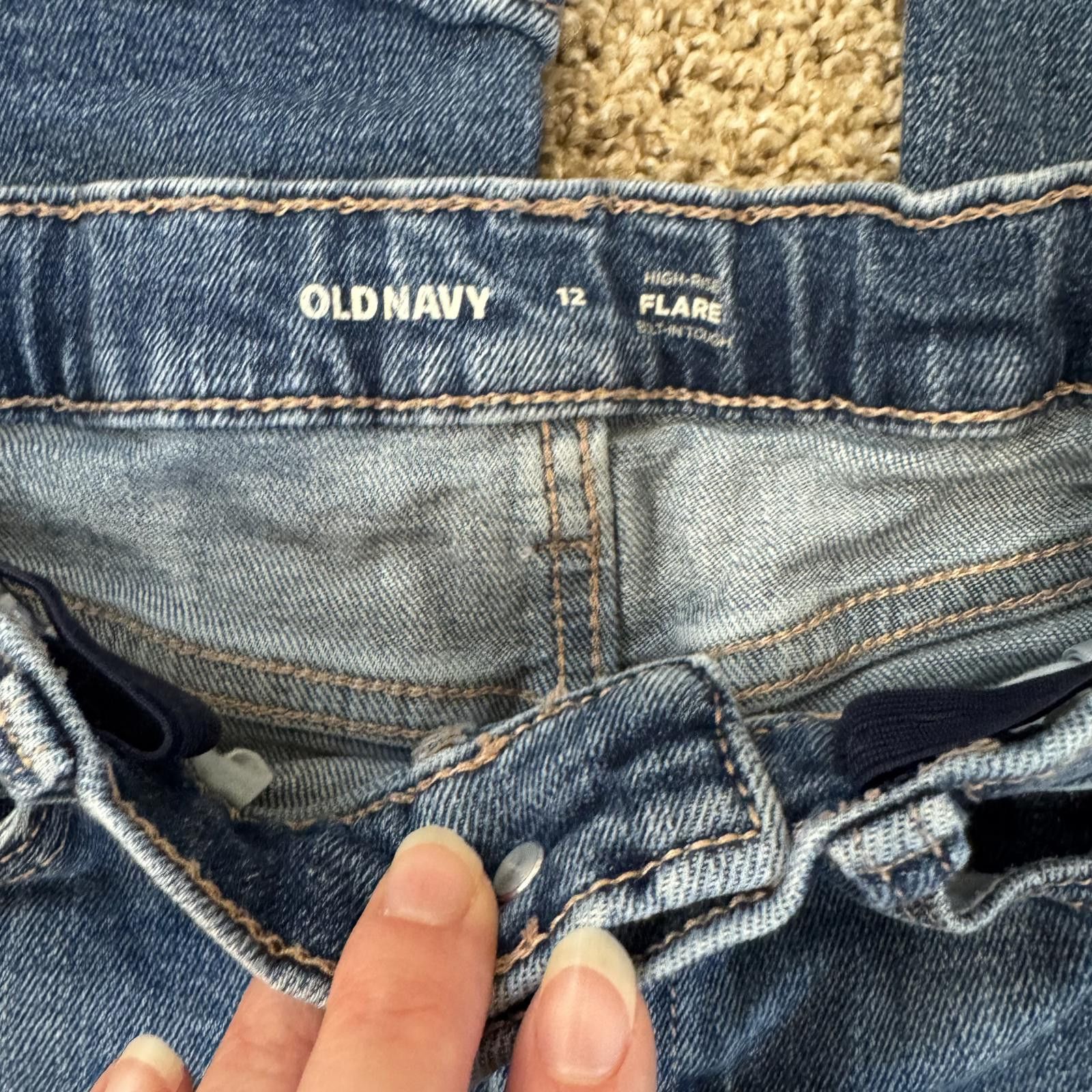 Old Navy Old Navy Girls 12 High-Rise Flare Jeans Size 24" / US 00 / IT 34 - 2 Thumbnail