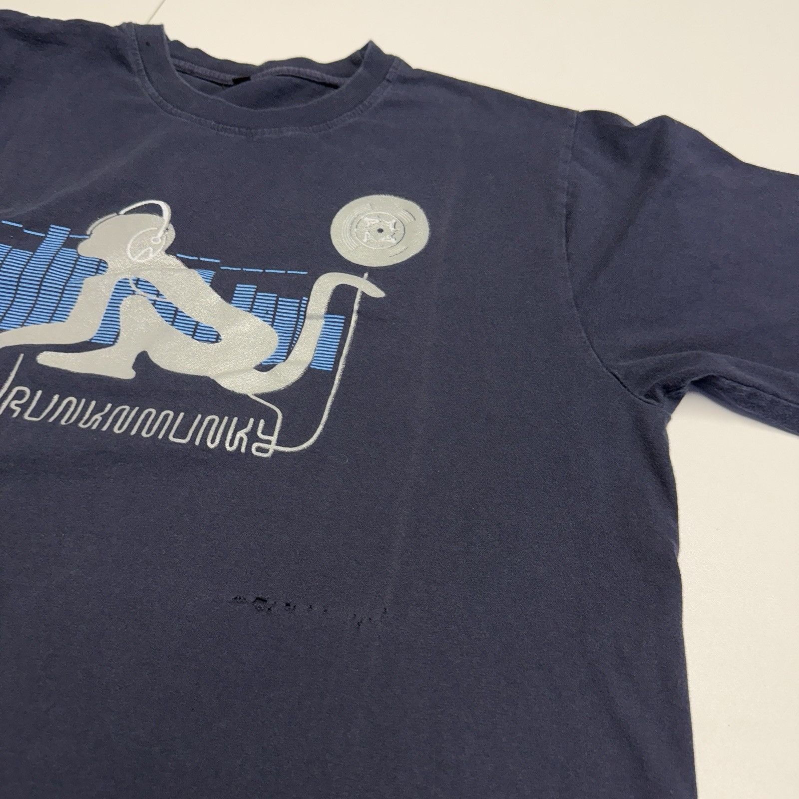 Vintage Drunknmunky T Shirt Mens XL 22x28 Blue Y2K Rap Hip Hop Skate Size US XL / EU 56 / 4 - 6 Thumbnail