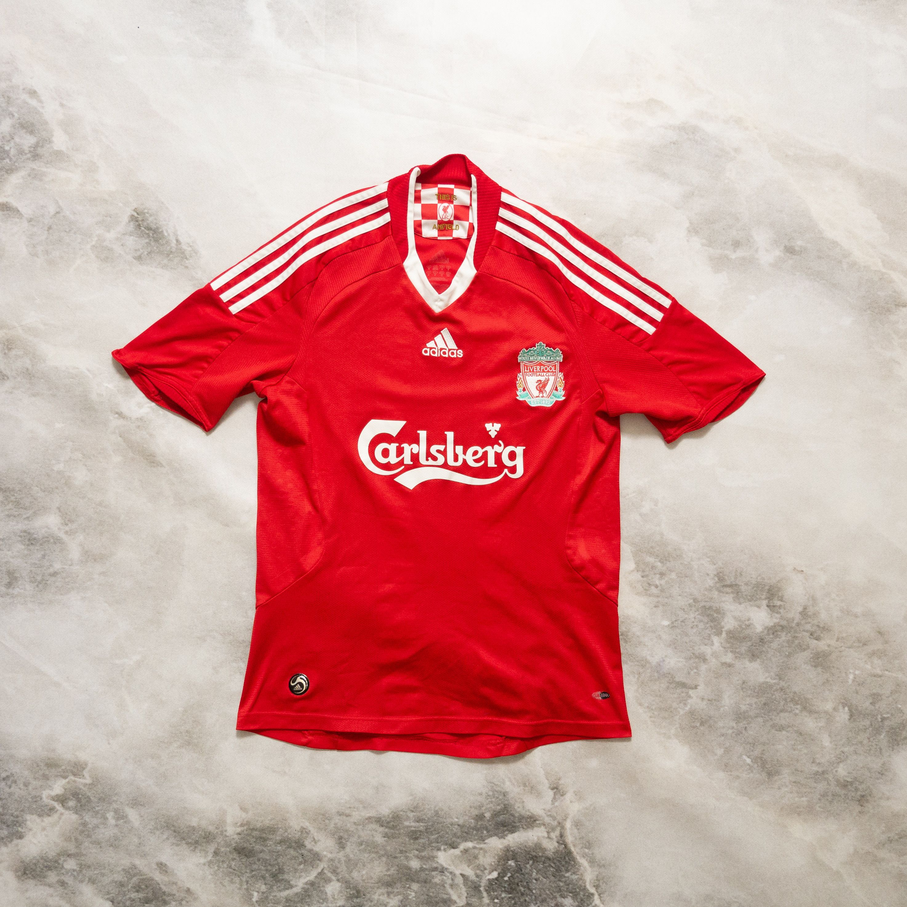 Adidas Vintage Adidas x Liverpool 08-09 Soccer Jersey Home S Size US S / EU 44-46 / 1 - 1 Thumbnail