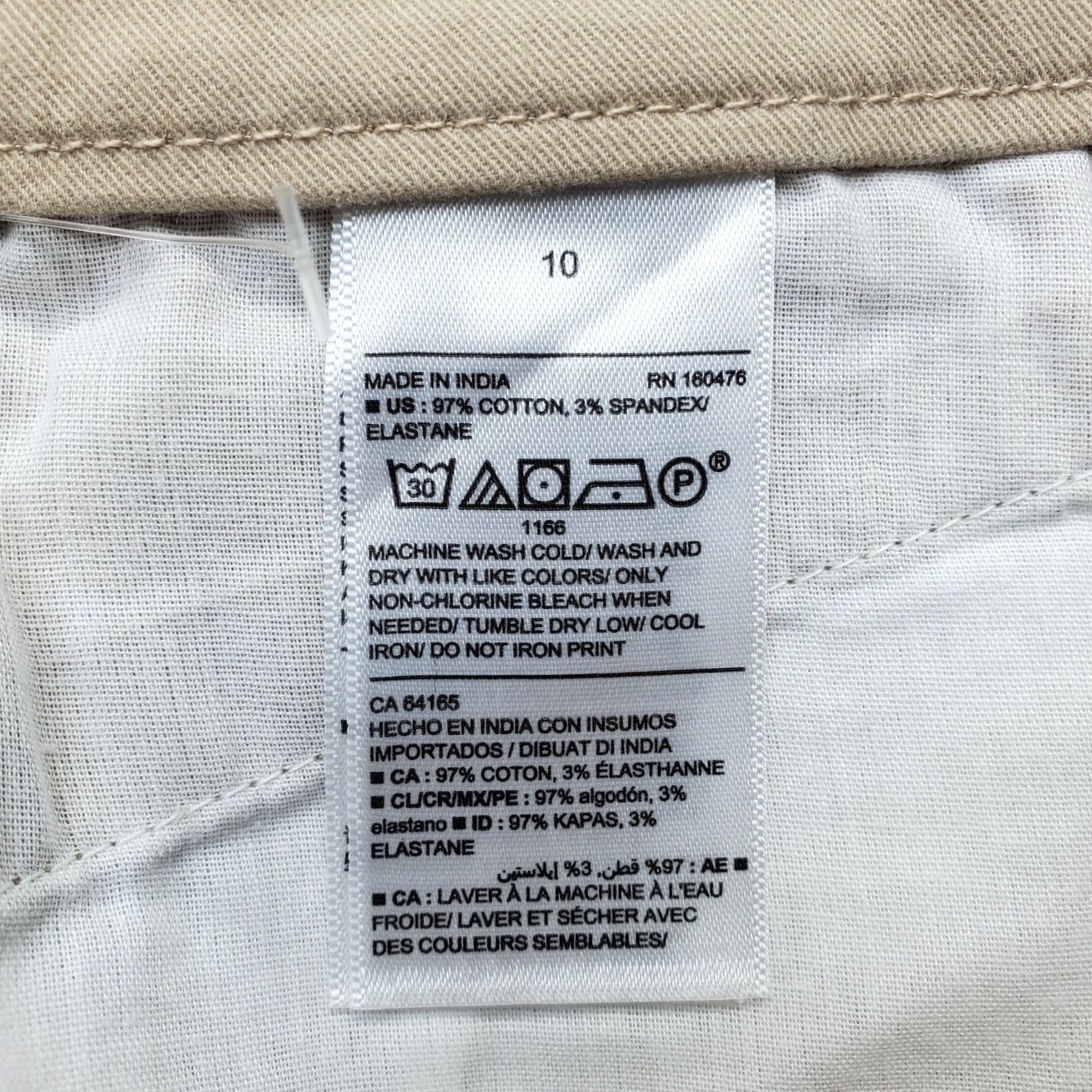 Old Navy Old Navy Chino Pants Womens Size 10 Tan Cotton Slash Pocket Formal Skinny Leg Size 32" / US 10 / IT 46 - 8 Thumbnail