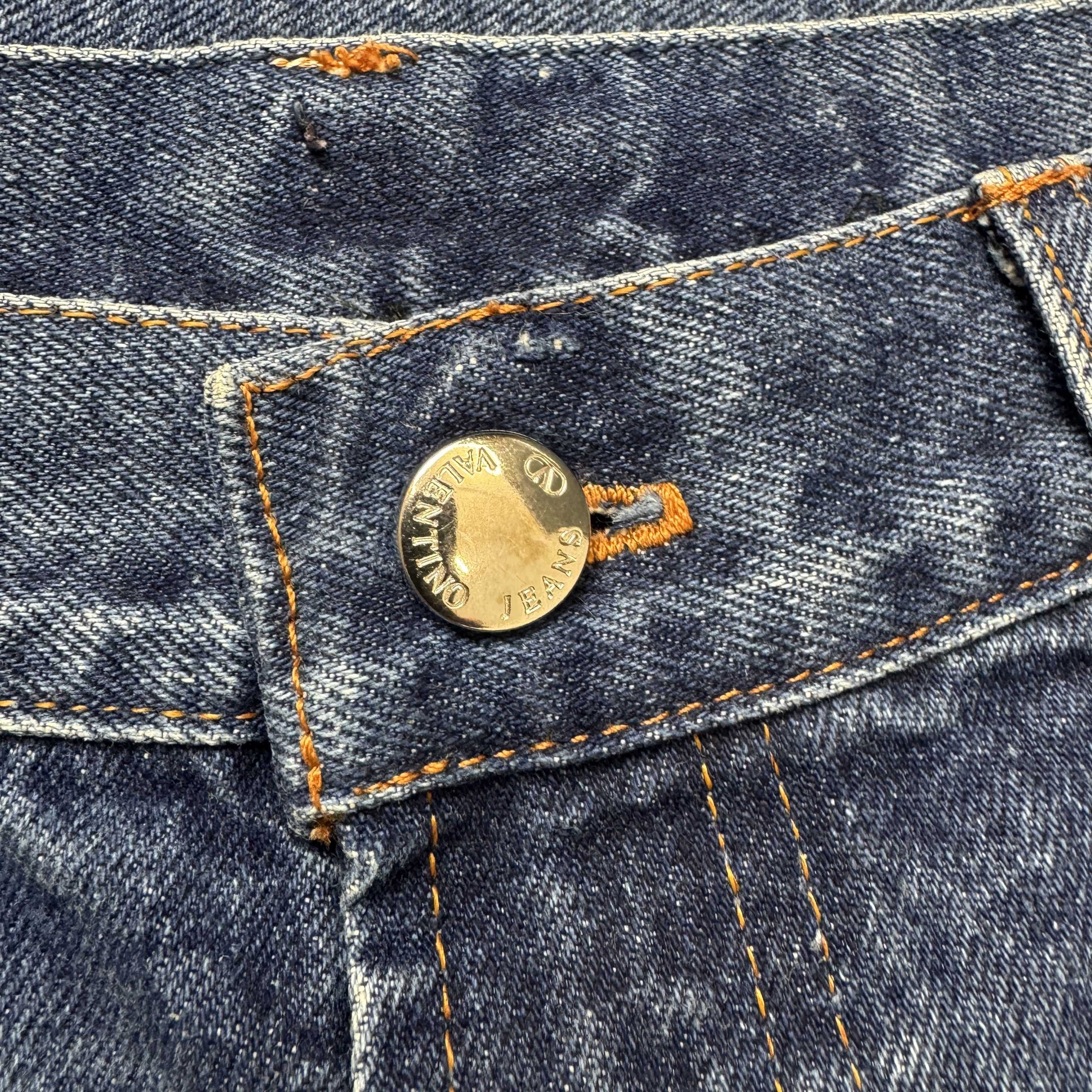 Valentino × Vintage Vintage Valentino Women's Crop Jeans Size 28" / US 6 / IT 42 - 6 Thumbnail