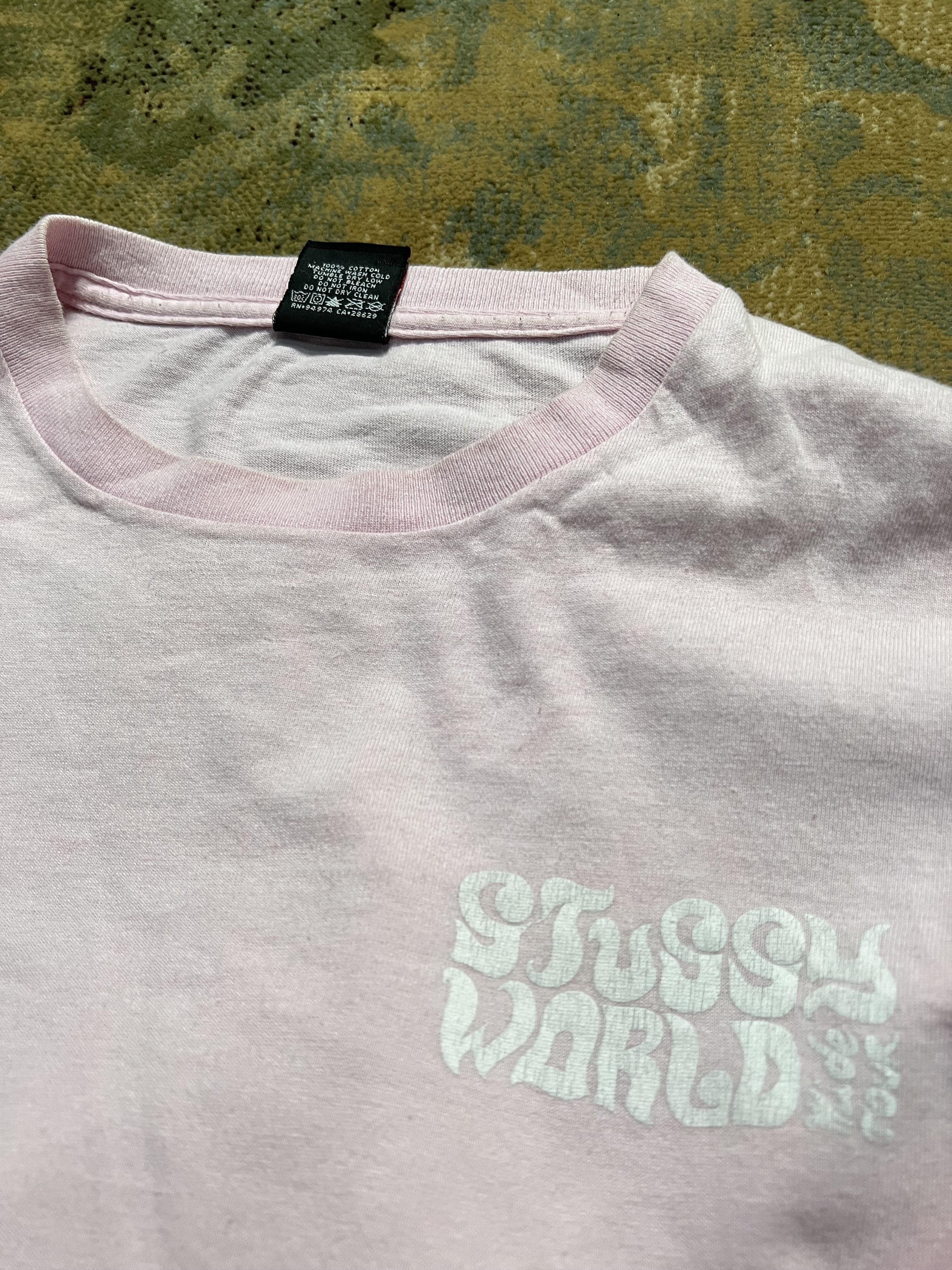 Stussy × Vintage 00s Stussy World Tour Tshirt Tee y2k style Size US L / EU 52-54 / 3 - 4 Thumbnail