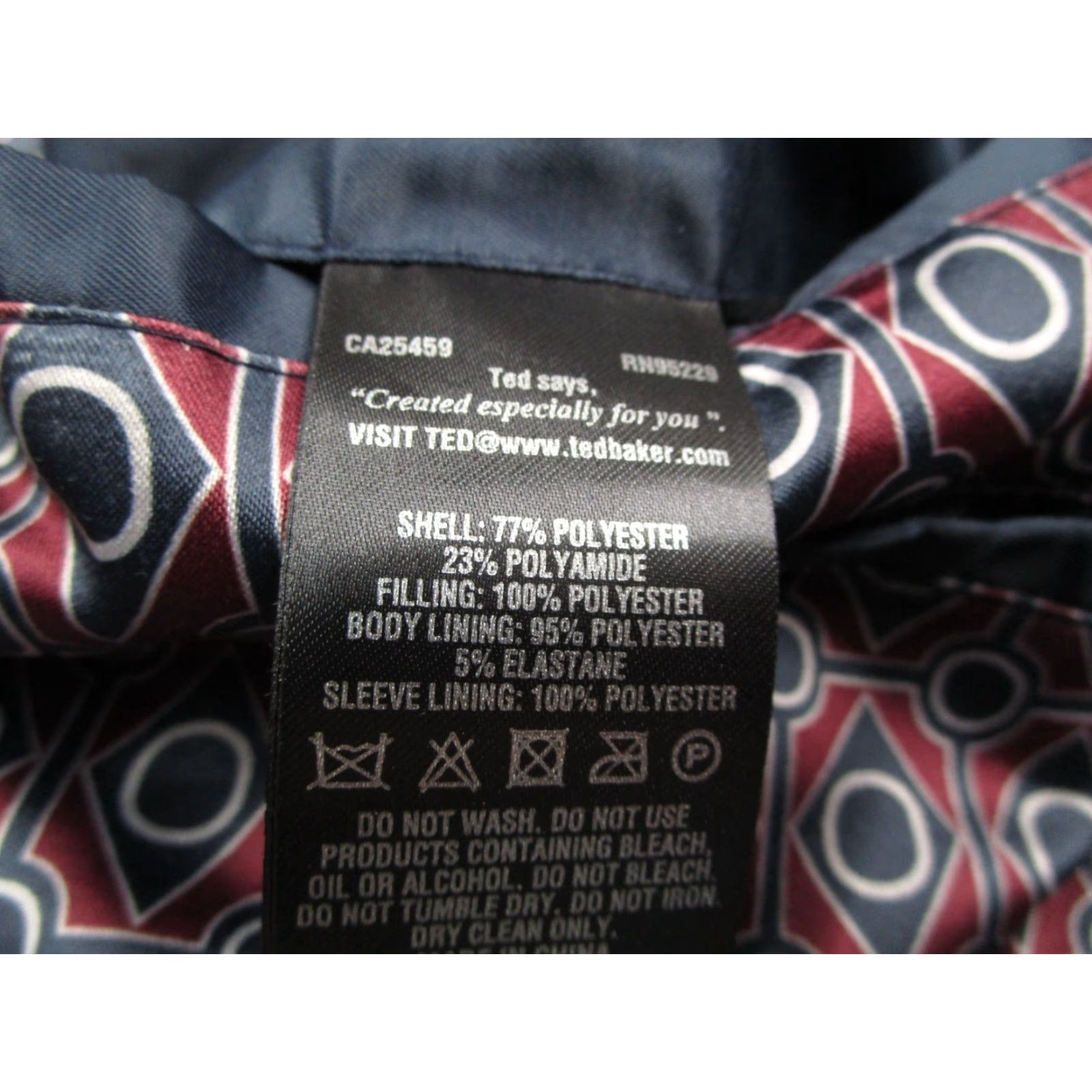 Ted Baker Ted Baker Jacket Mens 5 XL Blue Full Zip Quilted Bomber Noah Diamond Mens Size US XL / EU 56 / 4 - 4 Thumbnail