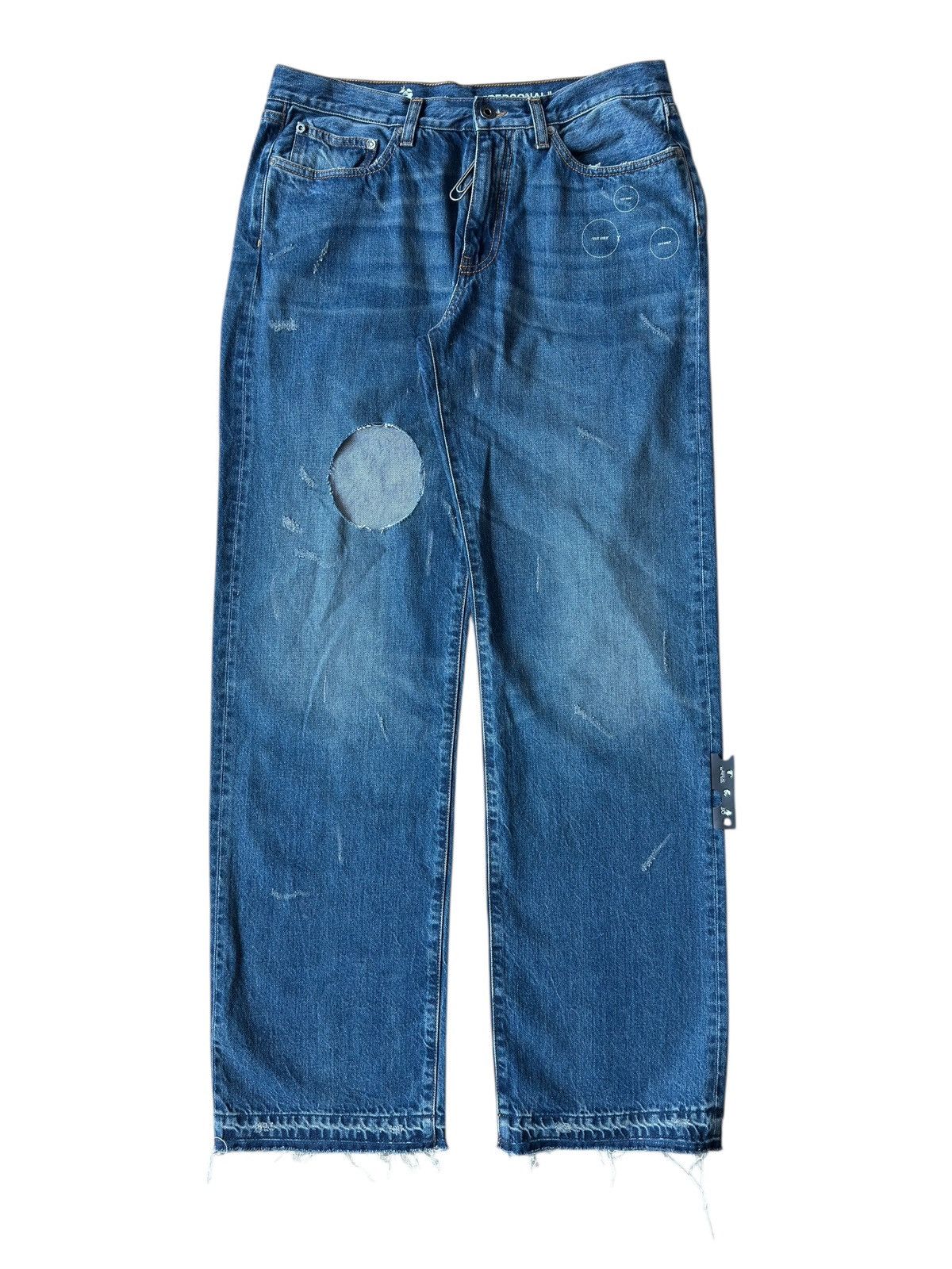 Off-White Off-White Virgil “CUT HERE” Denim Jeans Size US 34 / EU 50 - 1 Thumbnail