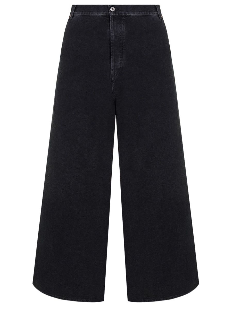 Off-White o1s22i1n1124 Wide Five Pocket Jeans in Vintage Black Size US 33 - 1 Thumbnail