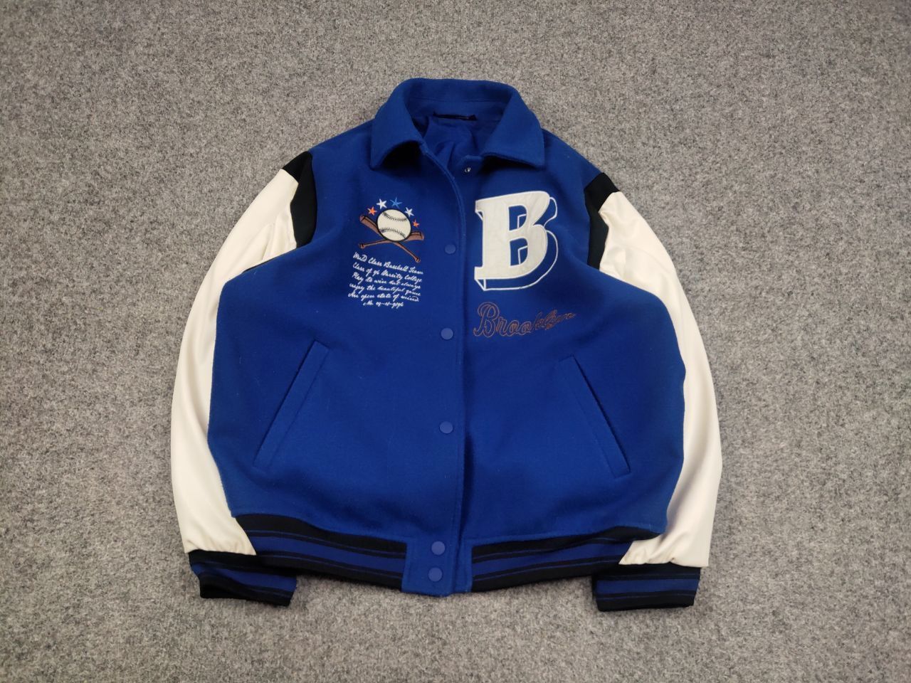 Vintage Vintage Varsity Bomber Letterman Brooklyn Jacket USA Style Size US S / EU 44-46 / 1 - 2 Thumbnail