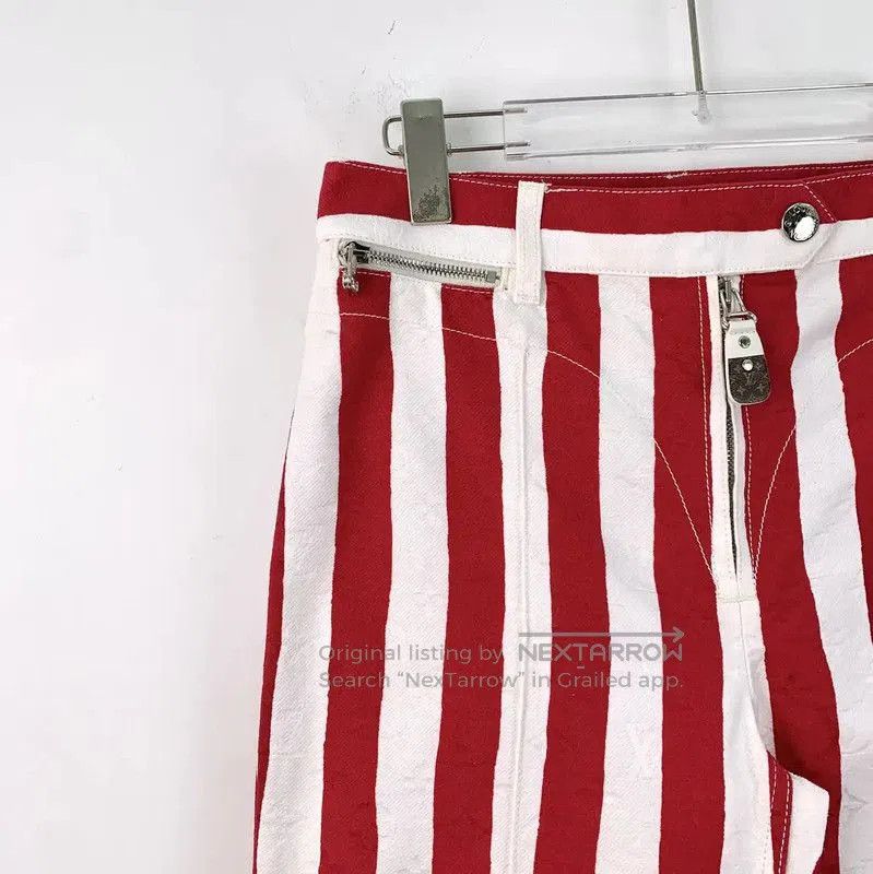 Louis Vuitton Louis Vuitton Red and White Striped Casual Pants . Size 22" - 2 Thumbnail