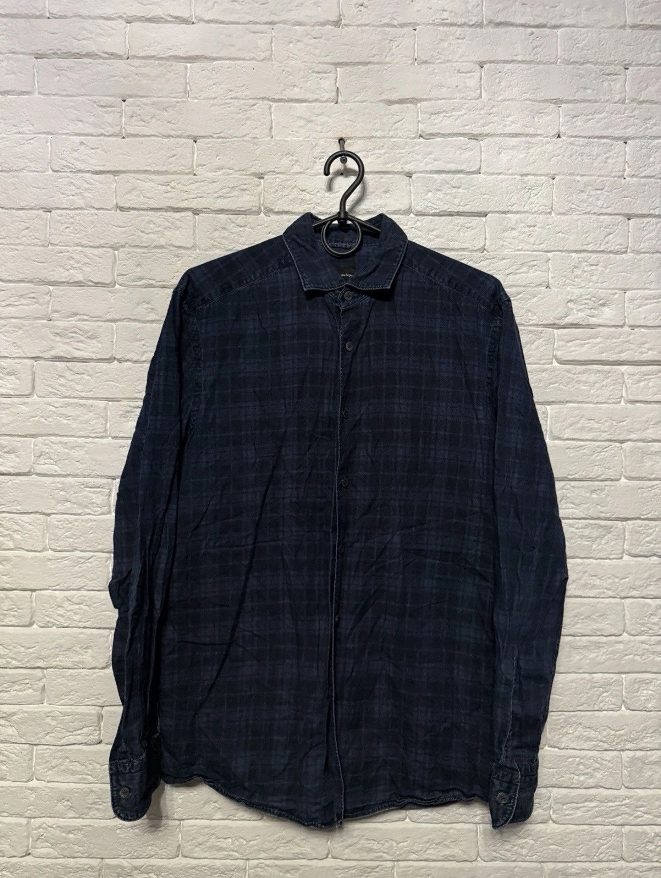 Ermenegildo Zegna Ermenegildo Zegna Plaid Shirt Long Sleeve Button Down Sz M Size US M / EU 48-50 / 2 - 1 Thumbnail