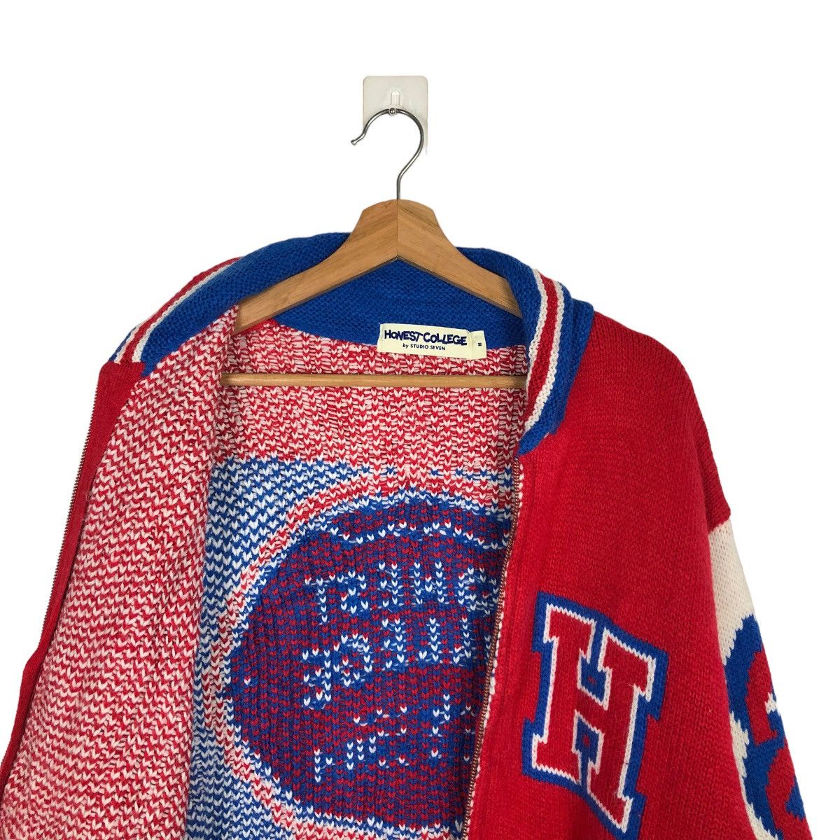 Hysteric Glamour VINTAGE KNIT JACKET HONEST COLLEGE INSPIRE HYSTERIC GLAMOUR Size US M / EU 48-50 / 2 - 9 Thumbnail