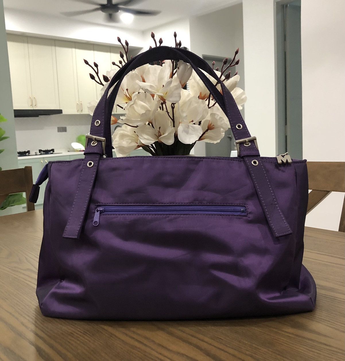 Moschino MOSCHINO Purple Nylon Tote Bag Size ONE SIZE - 10 Thumbnail
