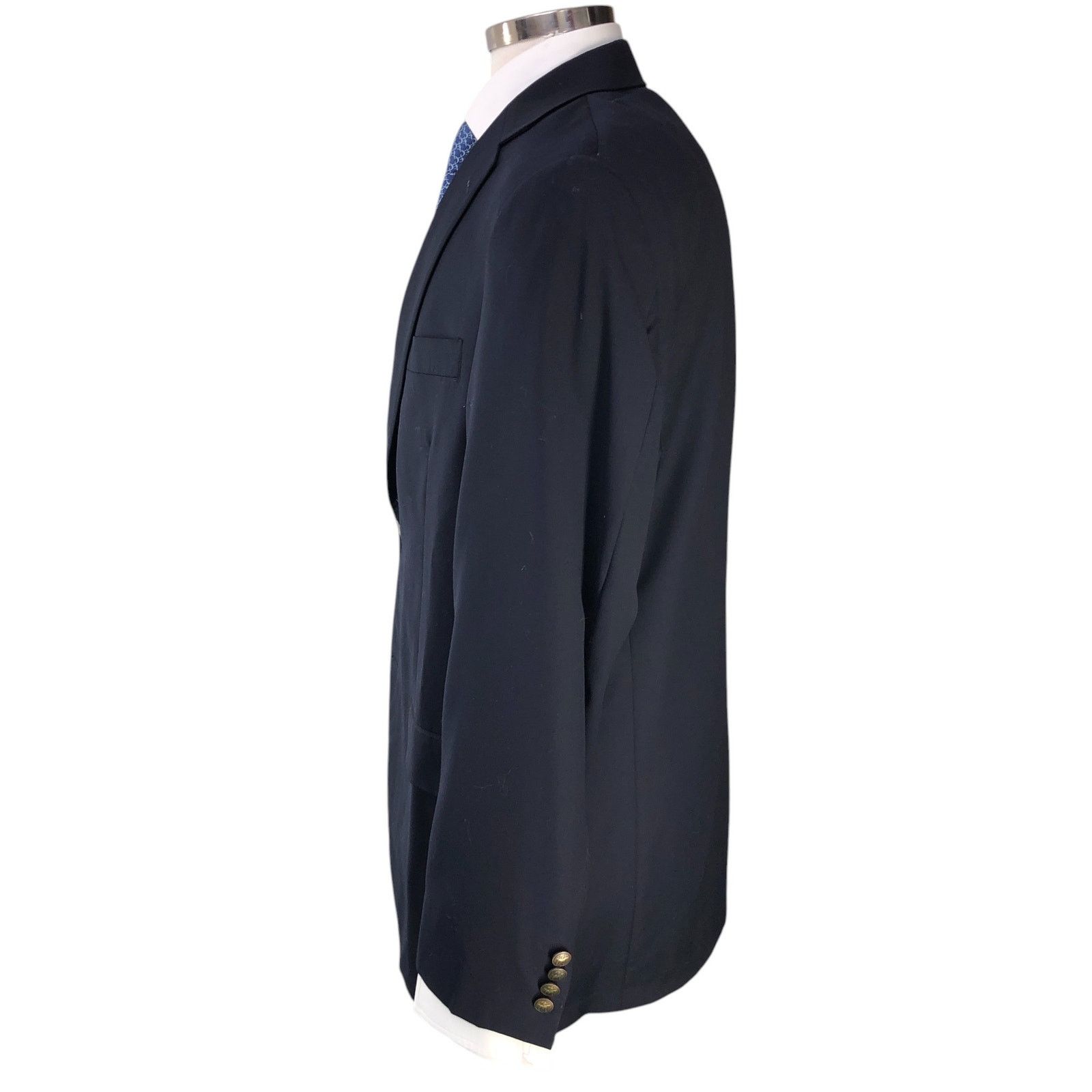 Hart Schaffner Marx Hart Schaffner Marx HSM Size 42L Blazer Navy Bronze Button Size 42L - 6 Thumbnail
