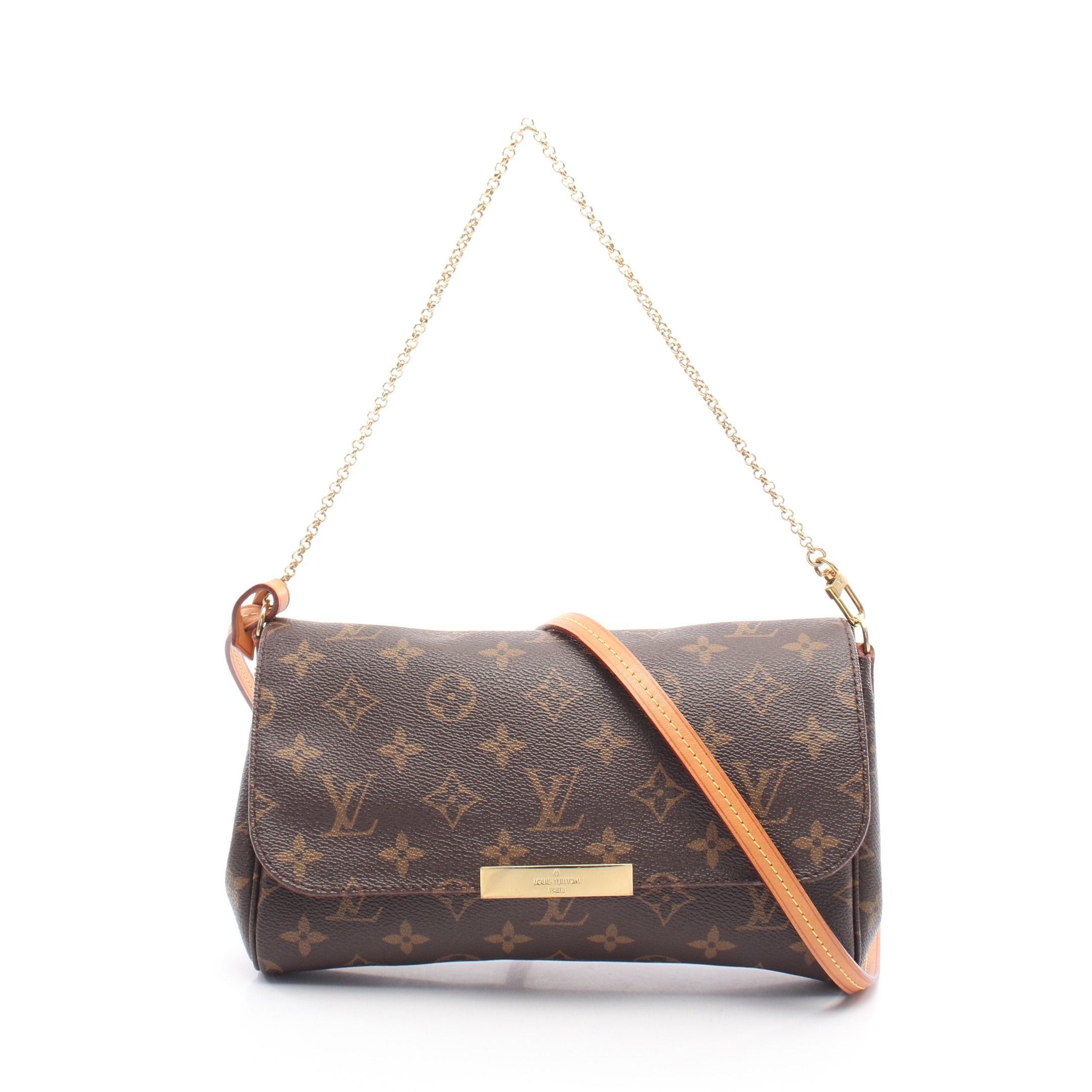 Louis Vuitton Louis Vuitton Favorite Mm Monogram Chain Handbag Leather Brown Size ONE SIZE - 1 Thumbnail