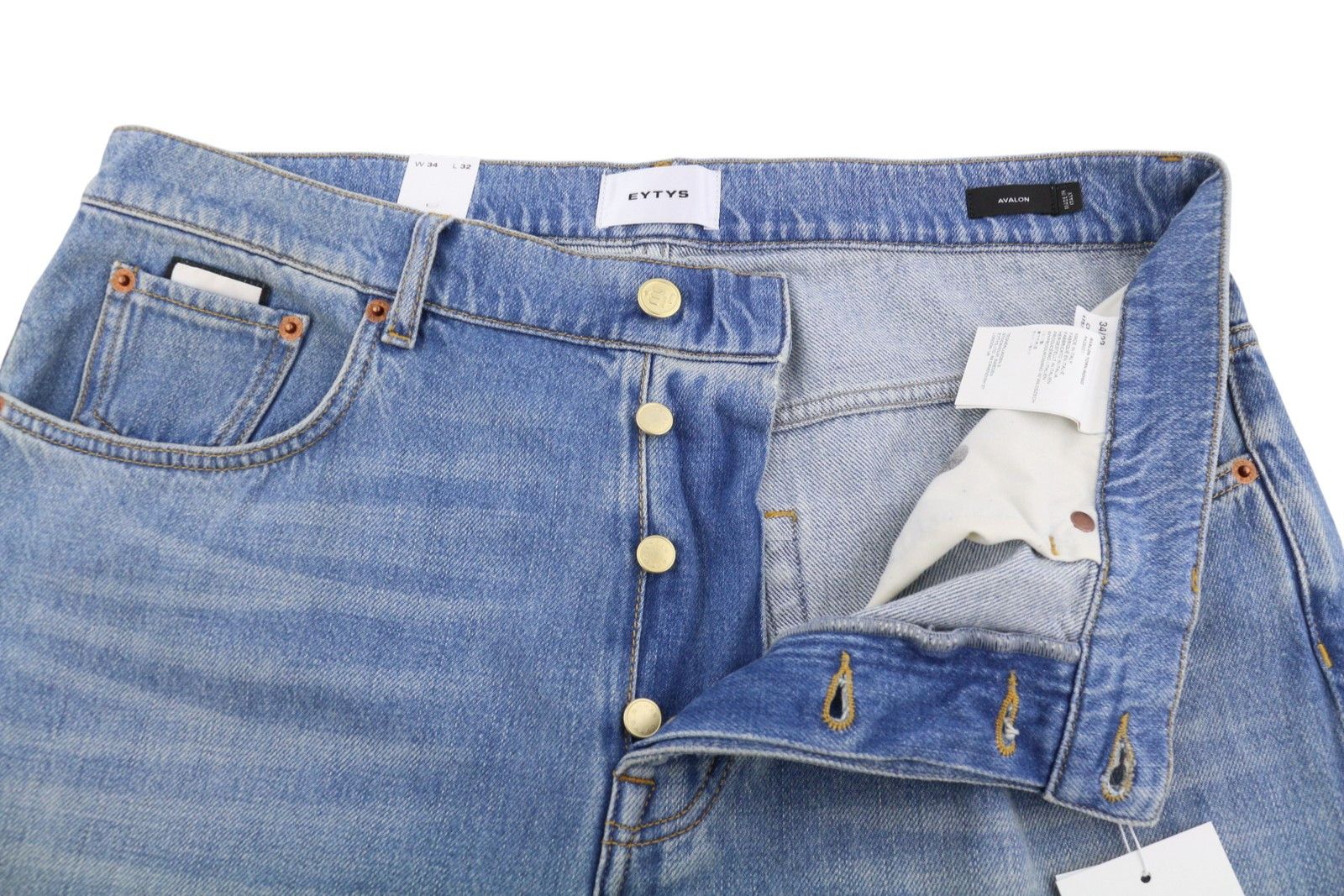 Eytys AVALON TORN INDIGO BOOTCUT W34/L32 RRP370 88894 Size US 34 / EU 50 - 6 Thumbnail