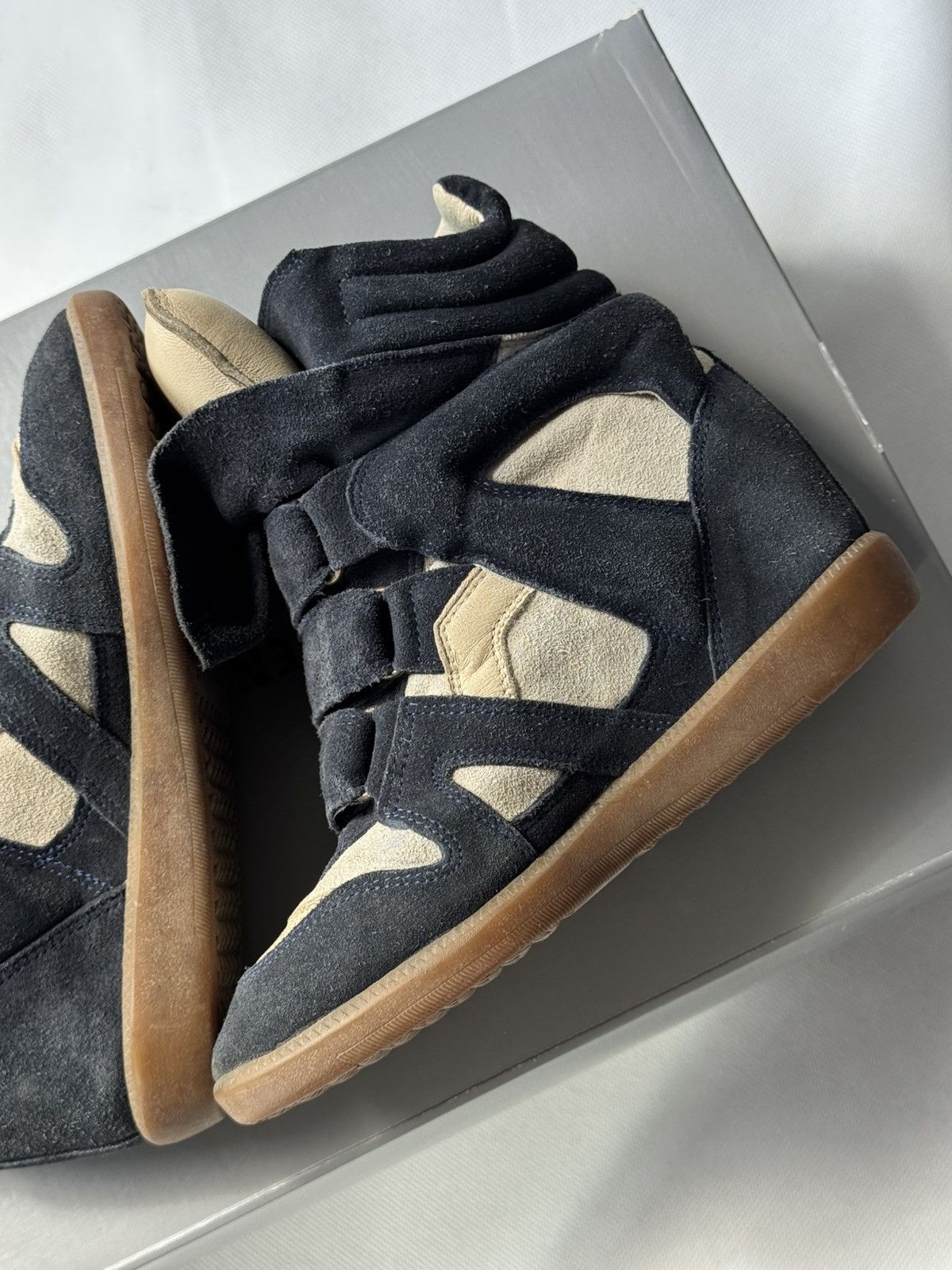 Isabel Marant Isabel Marant Bekett sneakers shoes Black Suede Wedge Size US 6 / IT 36 - 10 Thumbnail